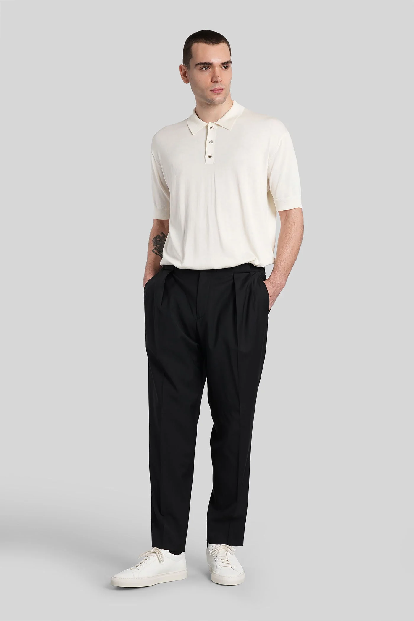 Marguttas Pants in black cotton - Image 2