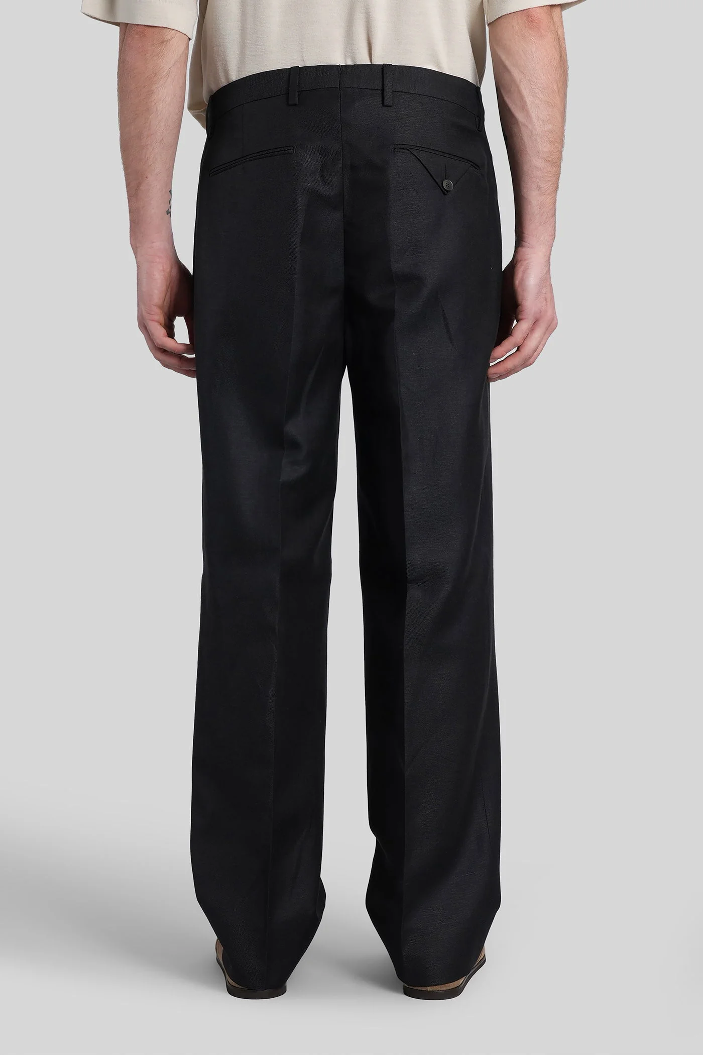Marguttas Pants in black wool - Image 3