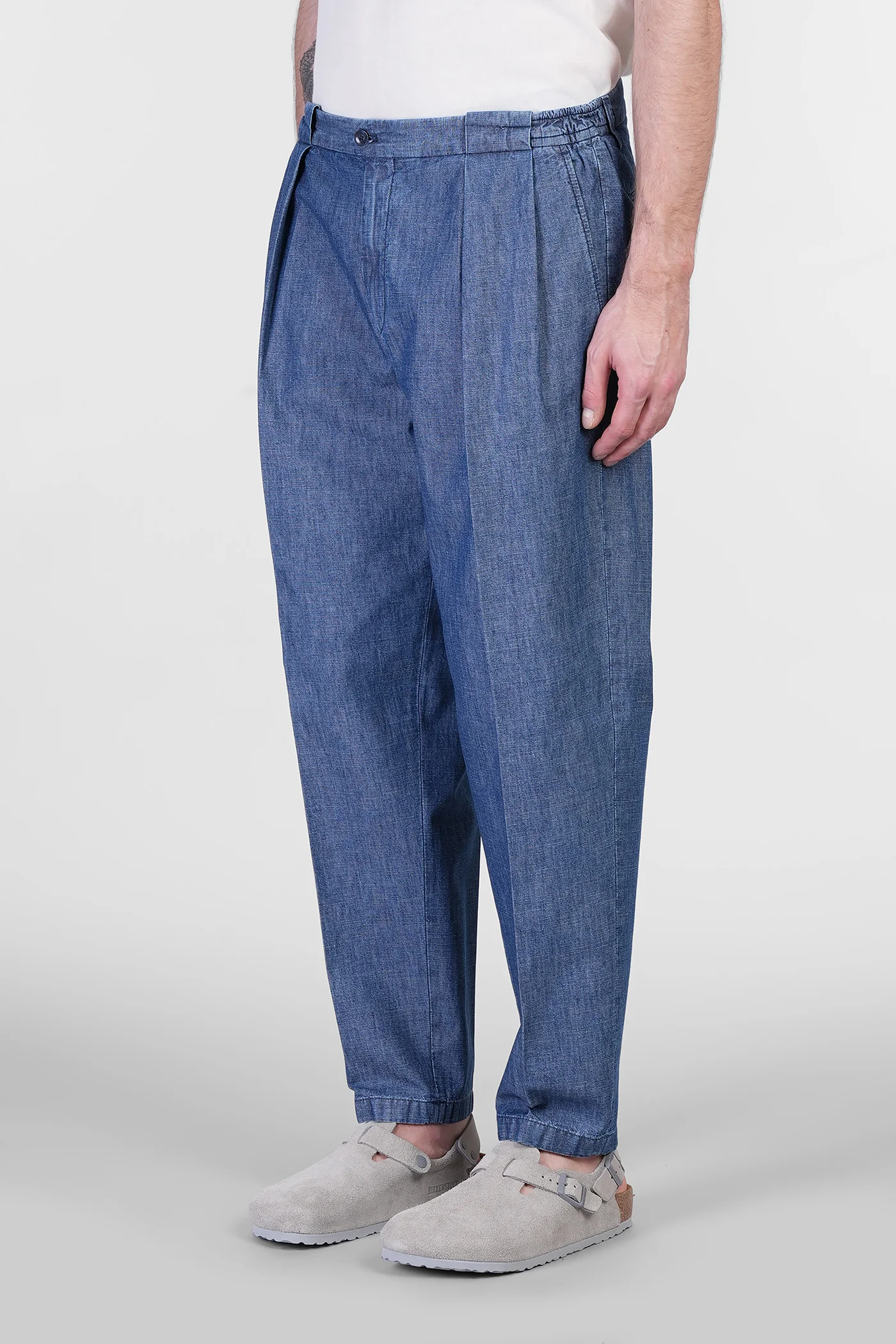 Portobellod Pants in blue cotton - Image 4