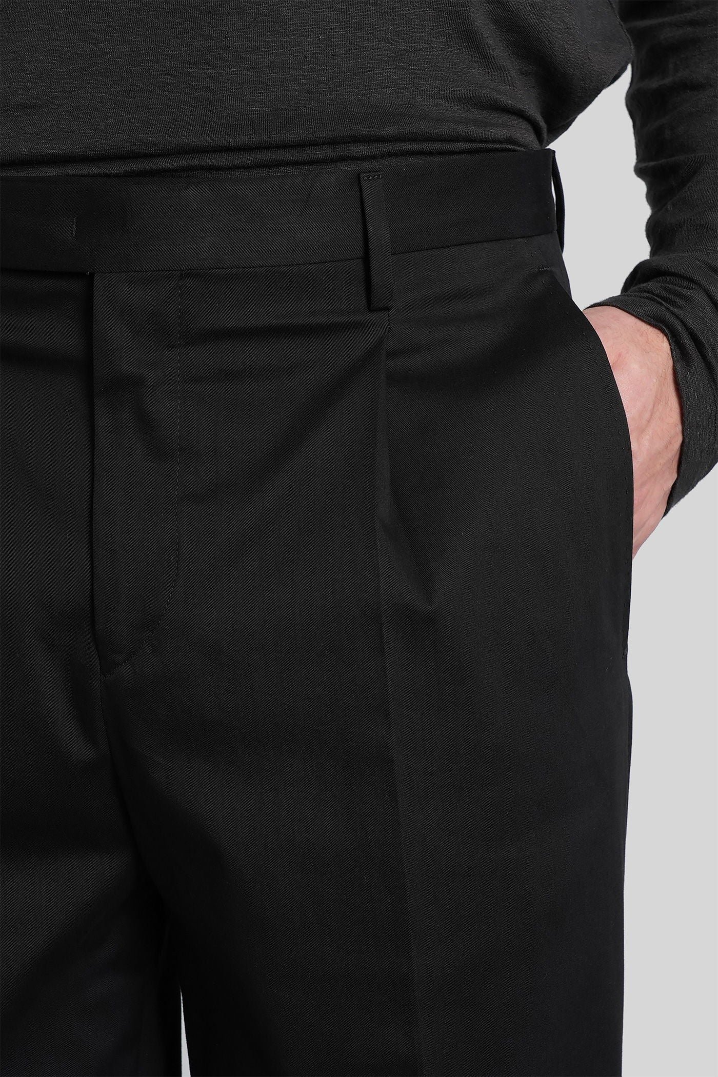 Portobellos Pants in black wool - Image 5
