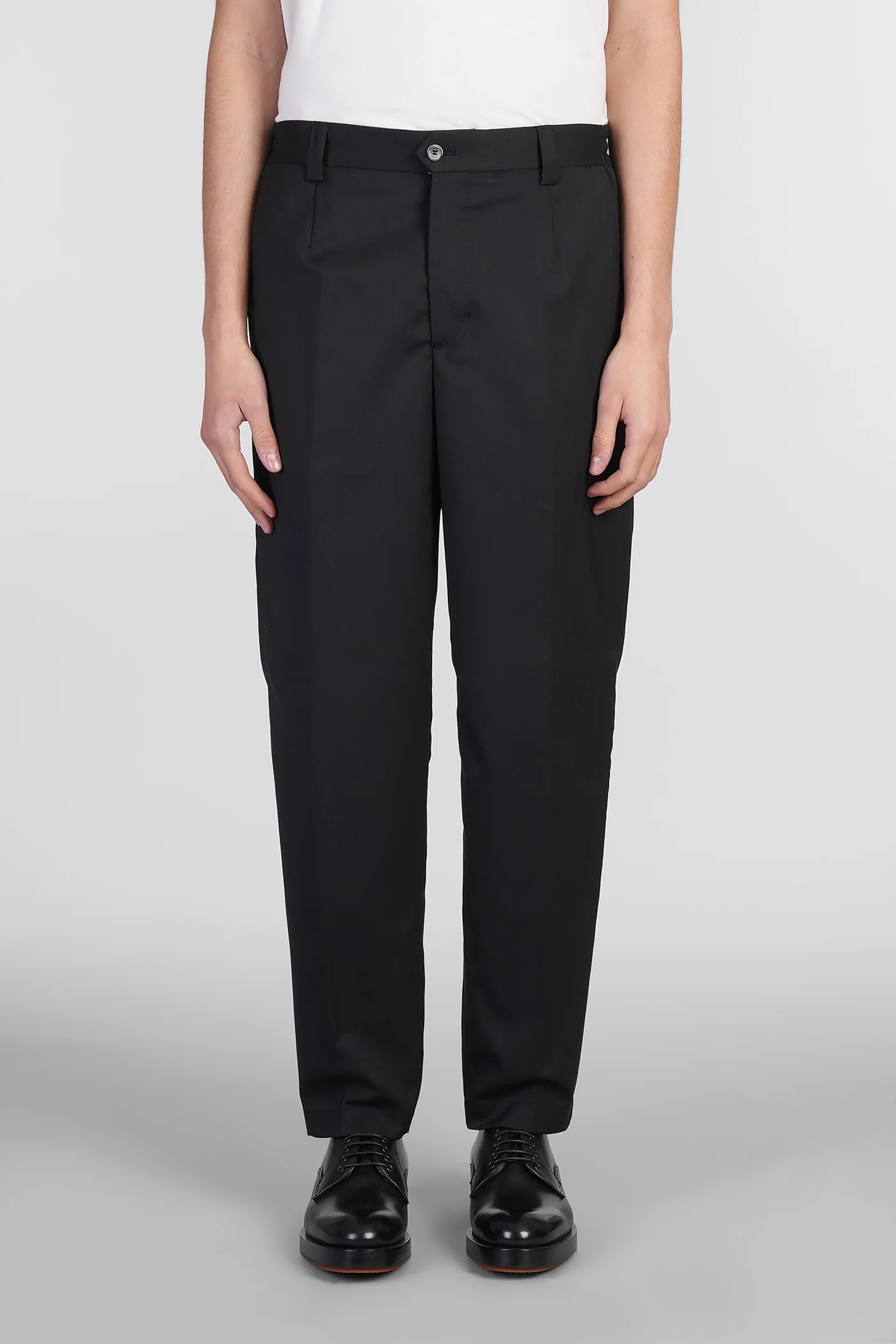 Portofinos Pants in black wool