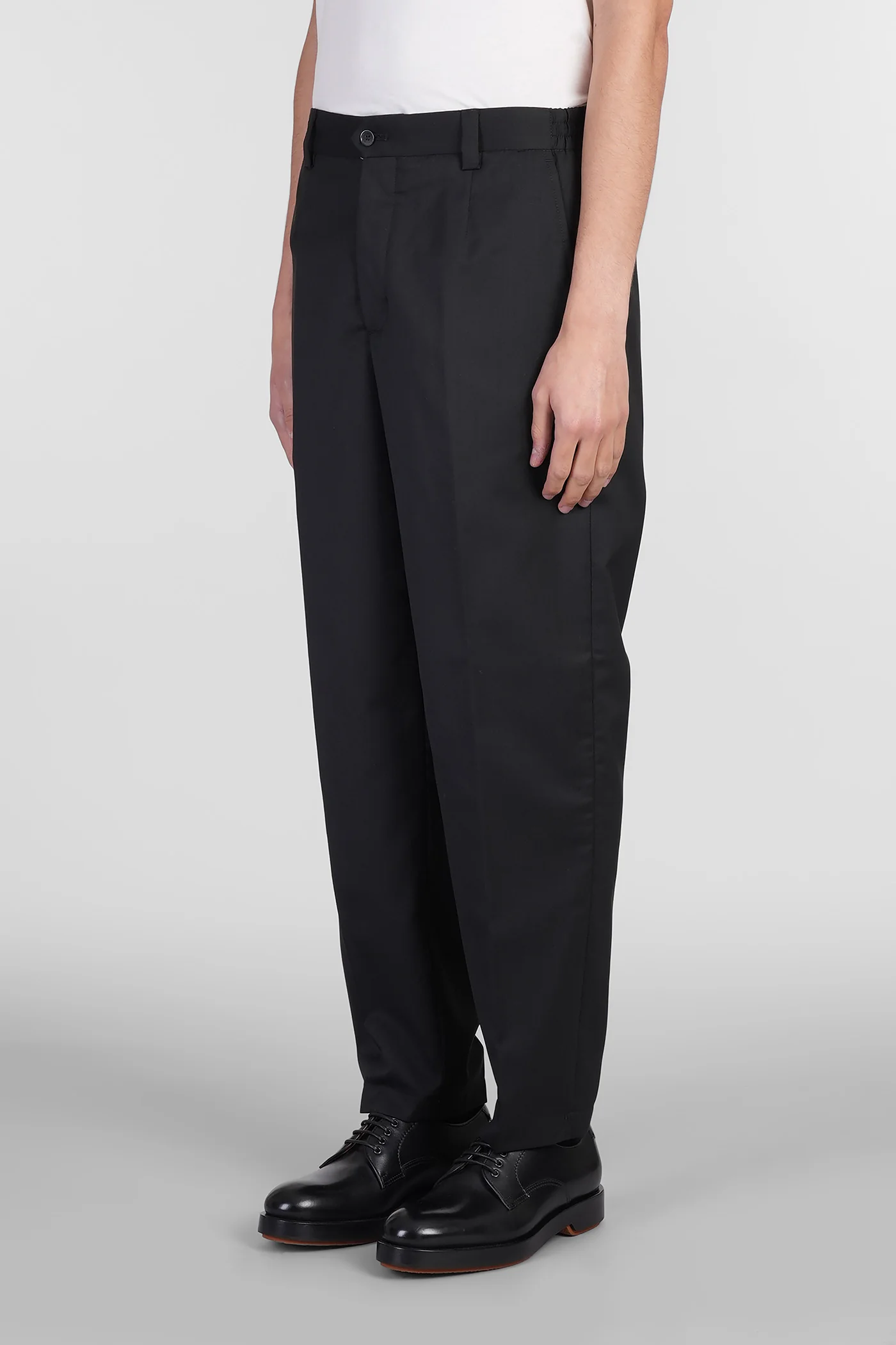 Portofinos Pants in black wool - Image 4