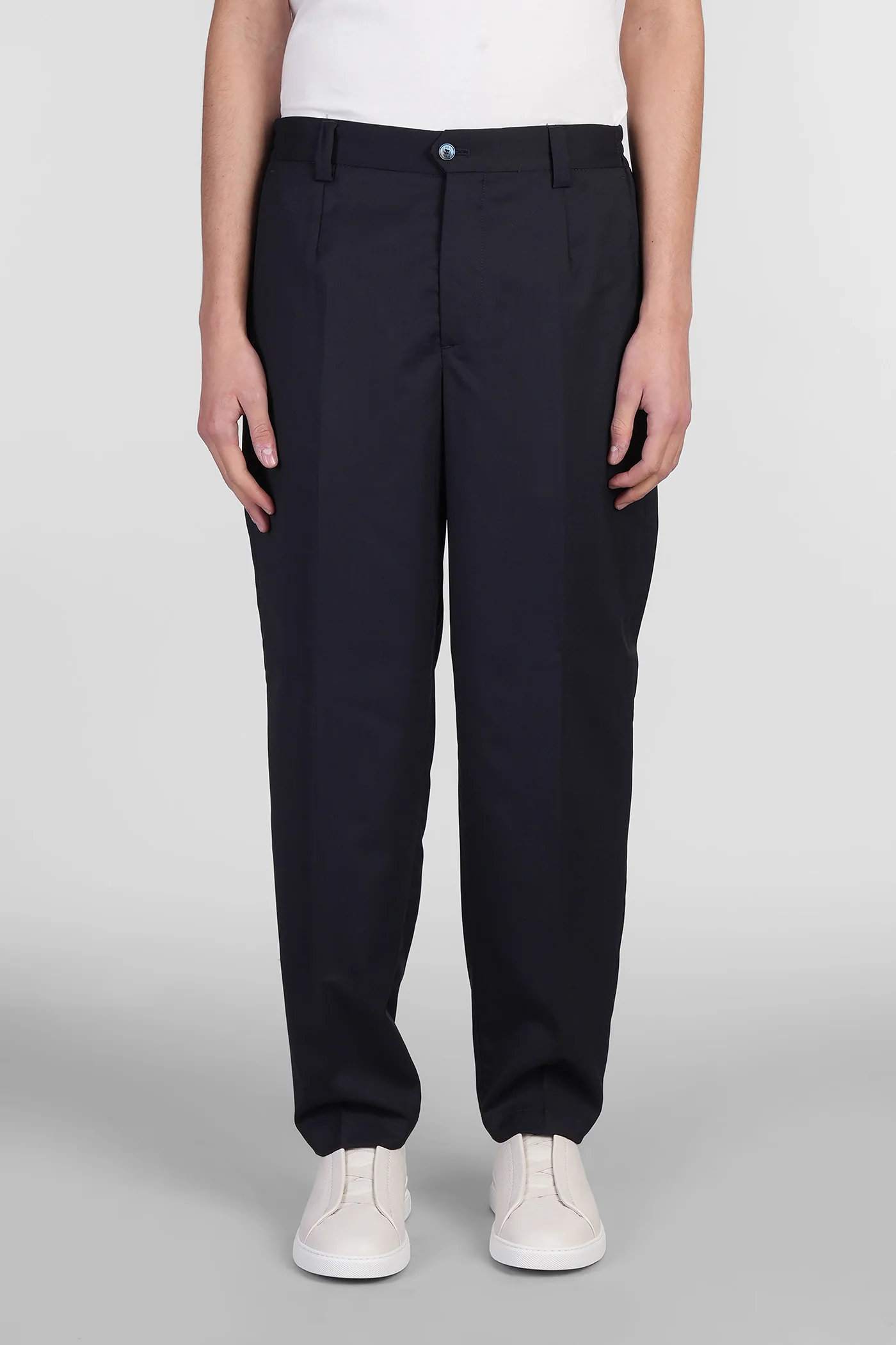Portofinos Pants in blue wool - Image 11