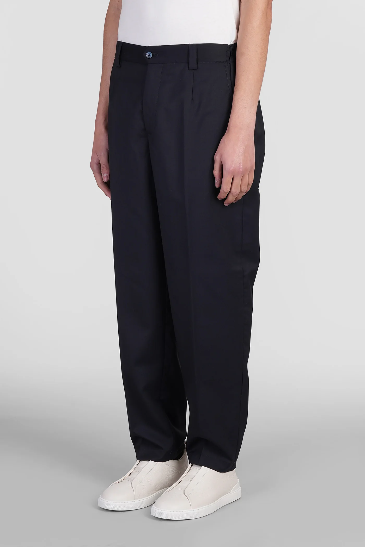 Portofinos Pants in blue wool - Image 14