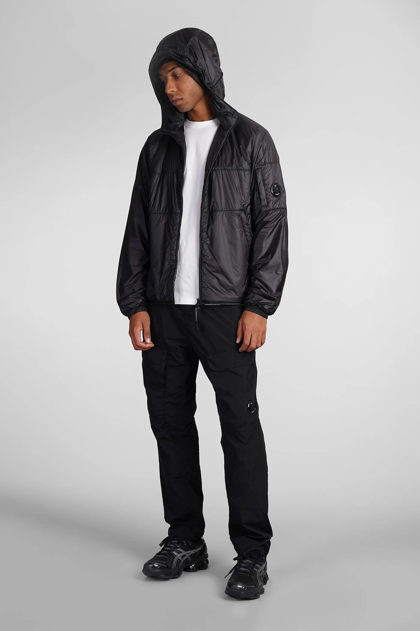 Casual jacket in black polyamide - Image 2
