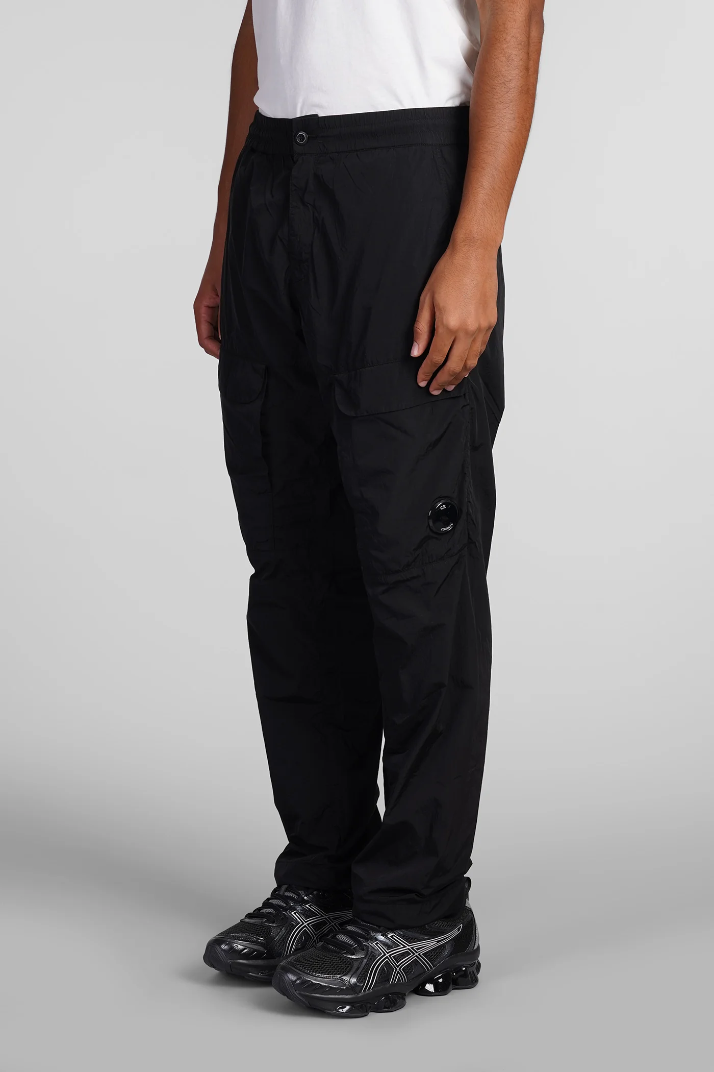 Pants in black polyamide - Image 4