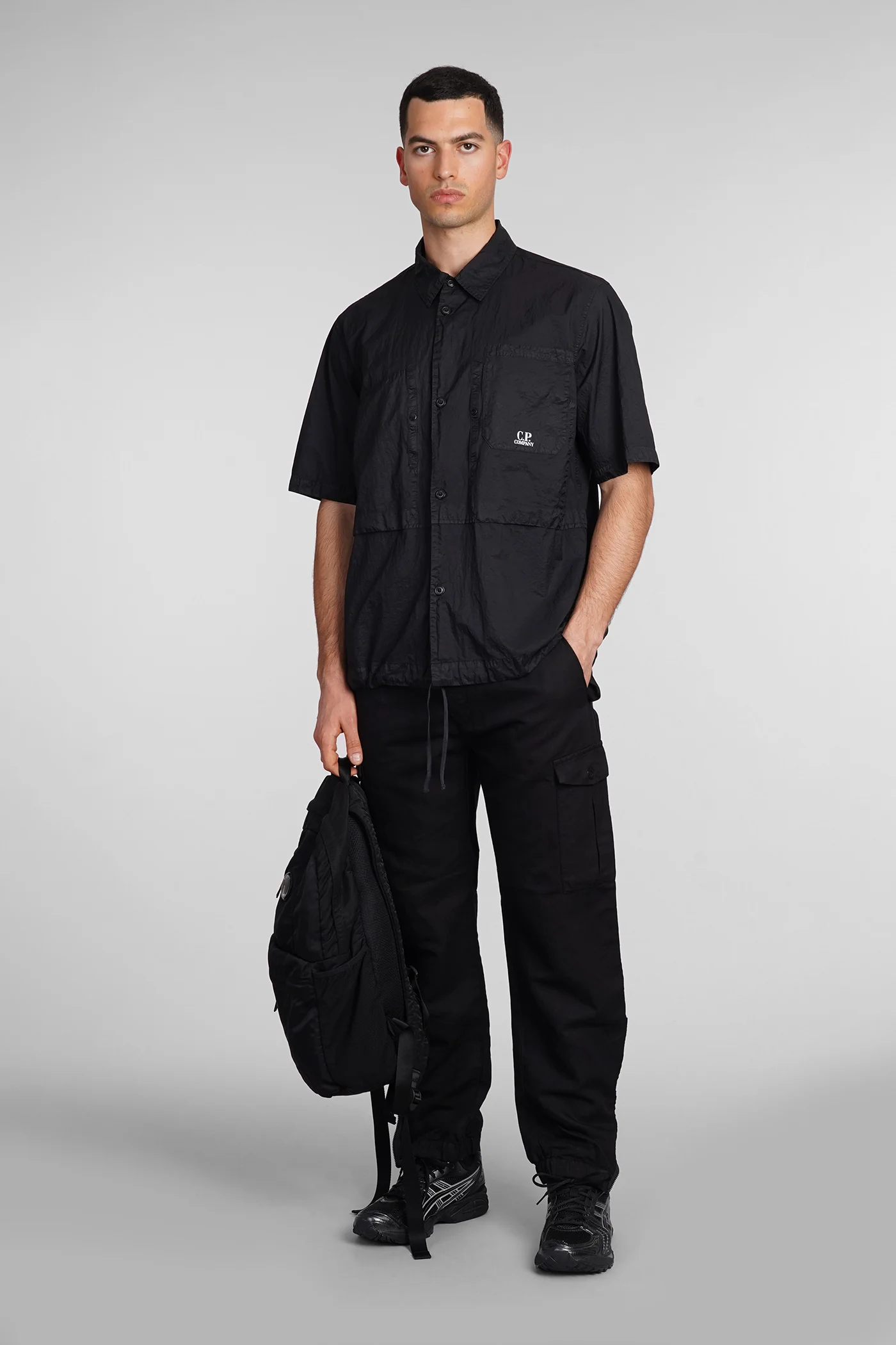 Shirt in black polyamide - Image 2