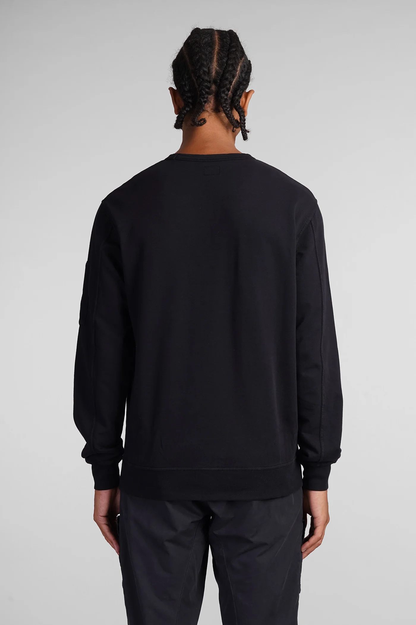 Sweatshirt in black cotton - Image 3