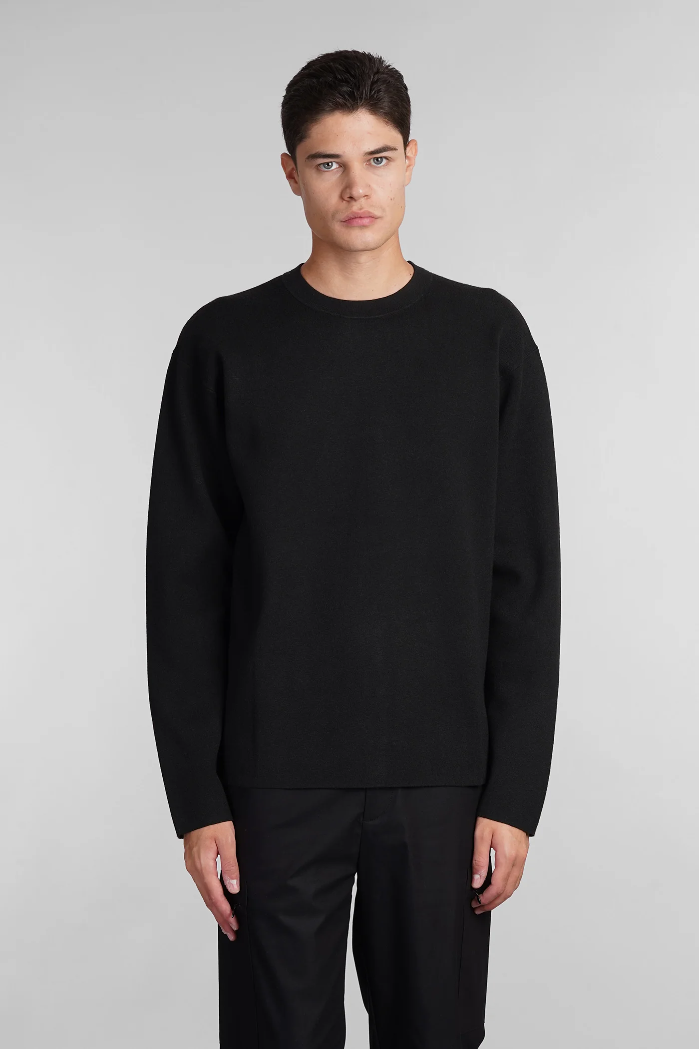 Sweatshirt in black viscose