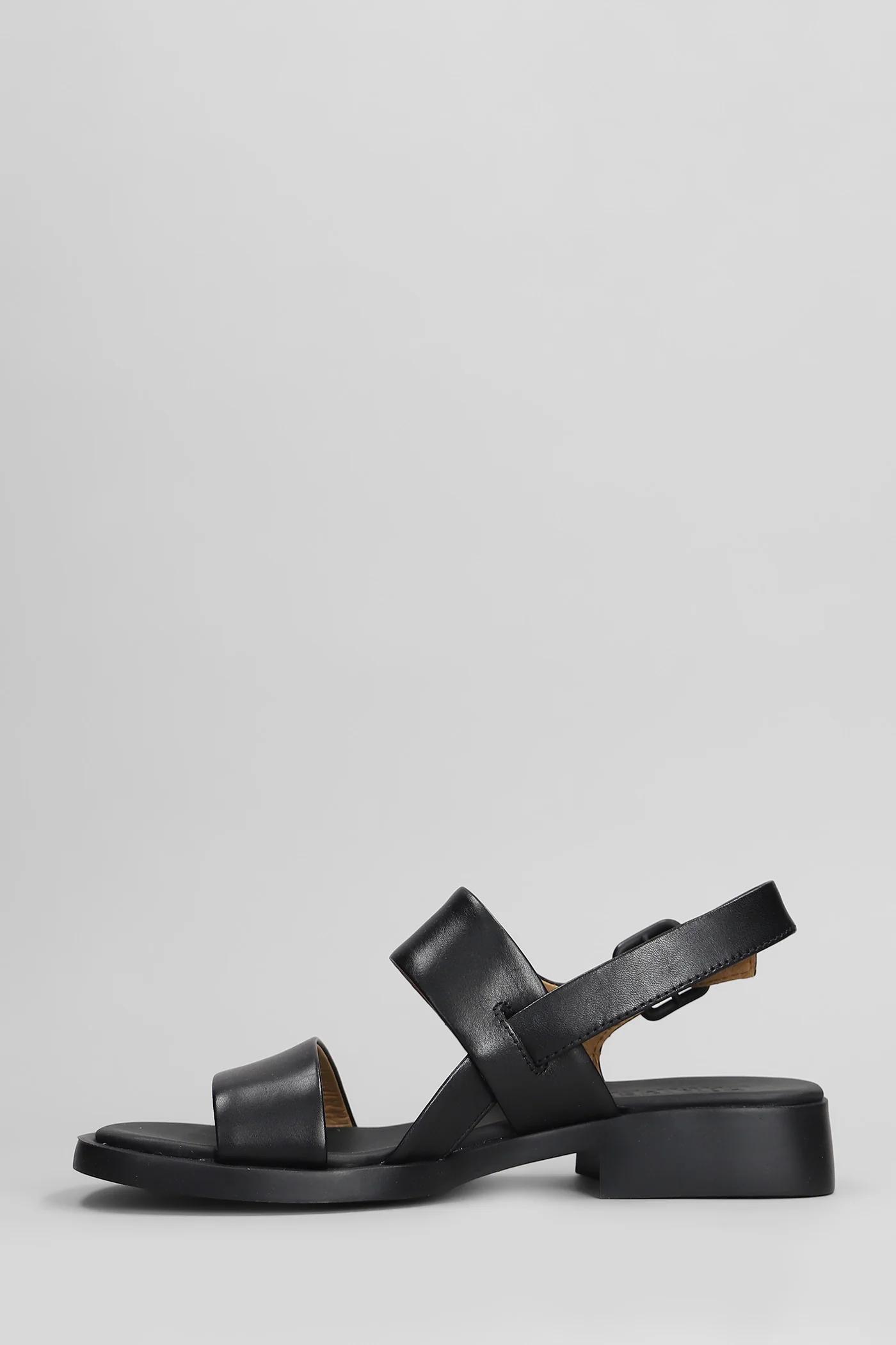 Dana Sandals in black leather - Image 3