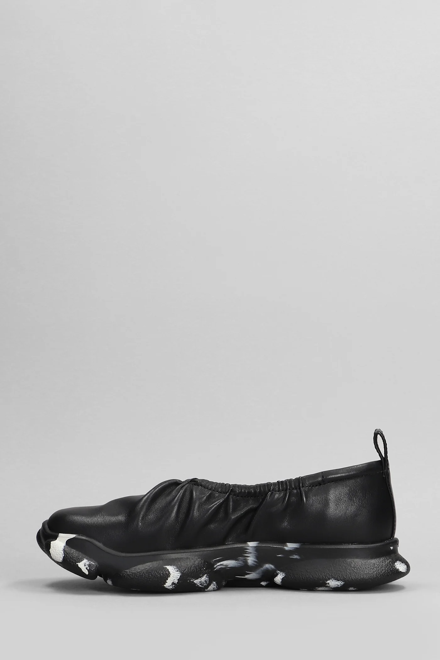 Karst Sneakers in black leather - Image 3