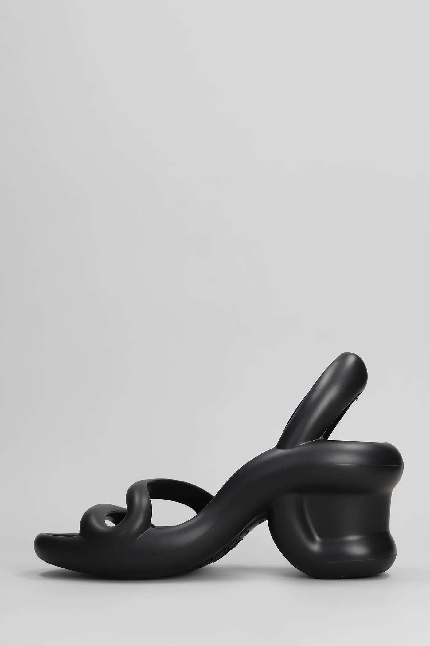 Kobarah Sandals in black rubber/plasic - Image 3