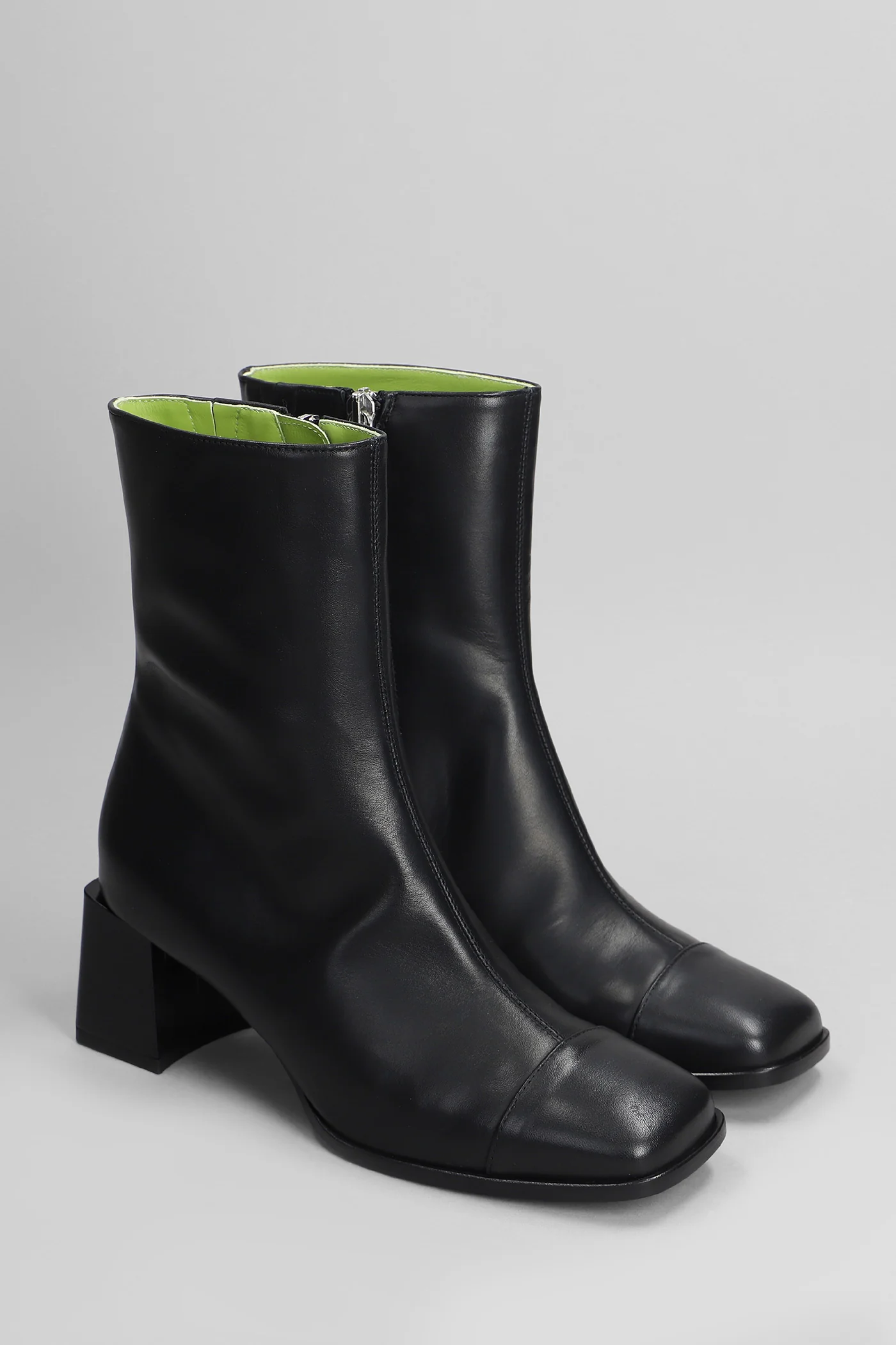 Odeon High heels Ankle boots in black leather - Image 2