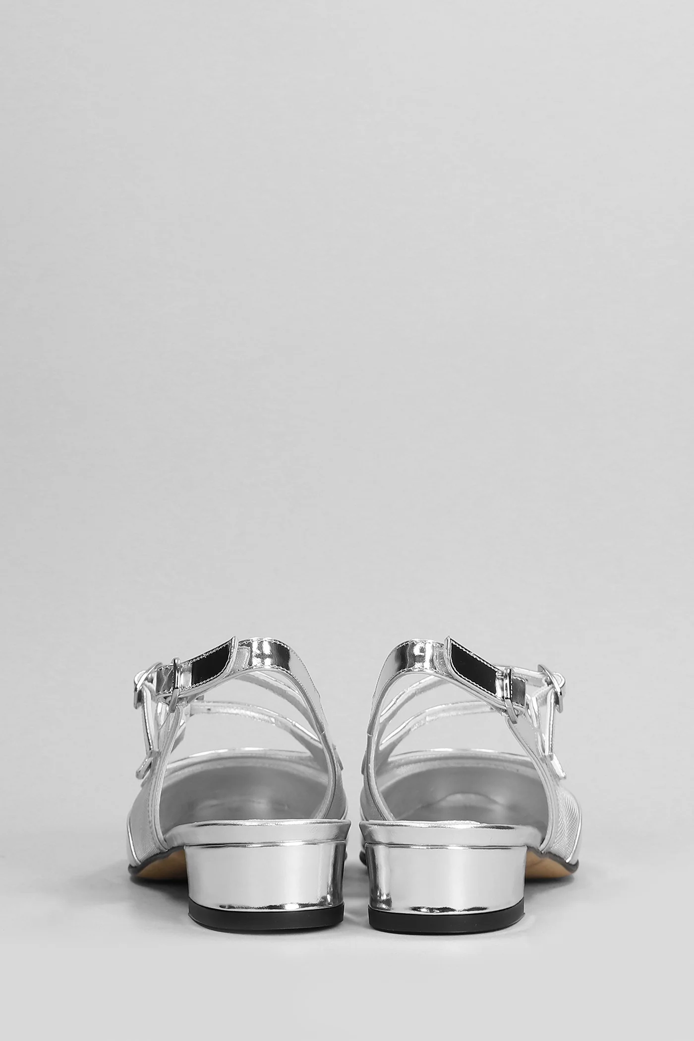 Pechenight Pumps in silver leather - Image 4