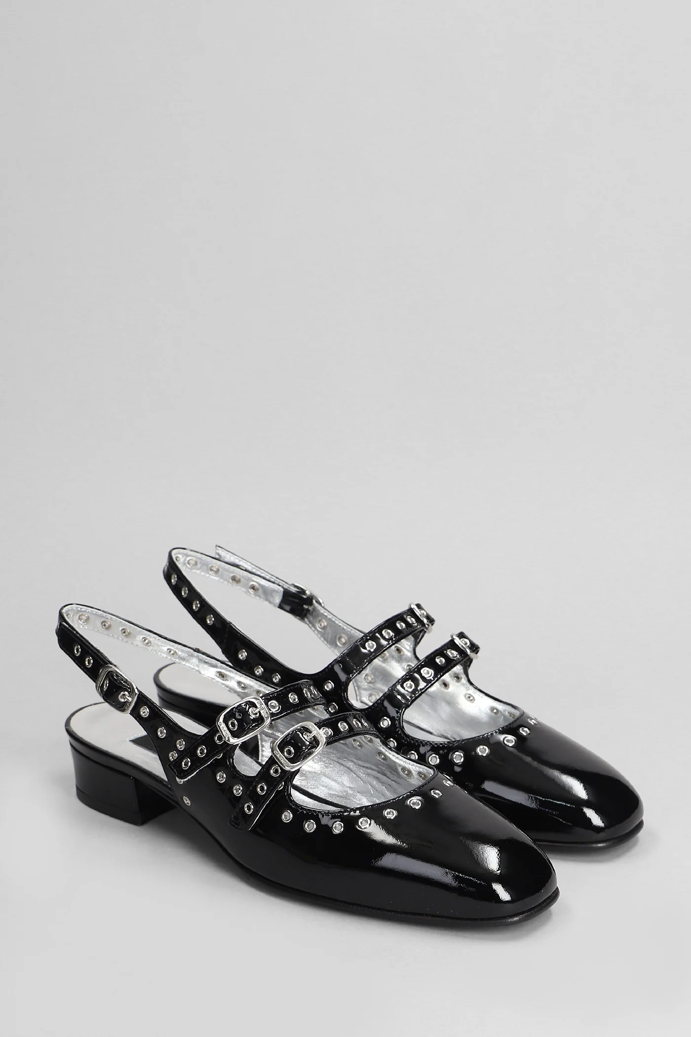 Queen Ballet flats in black leather - Image 2