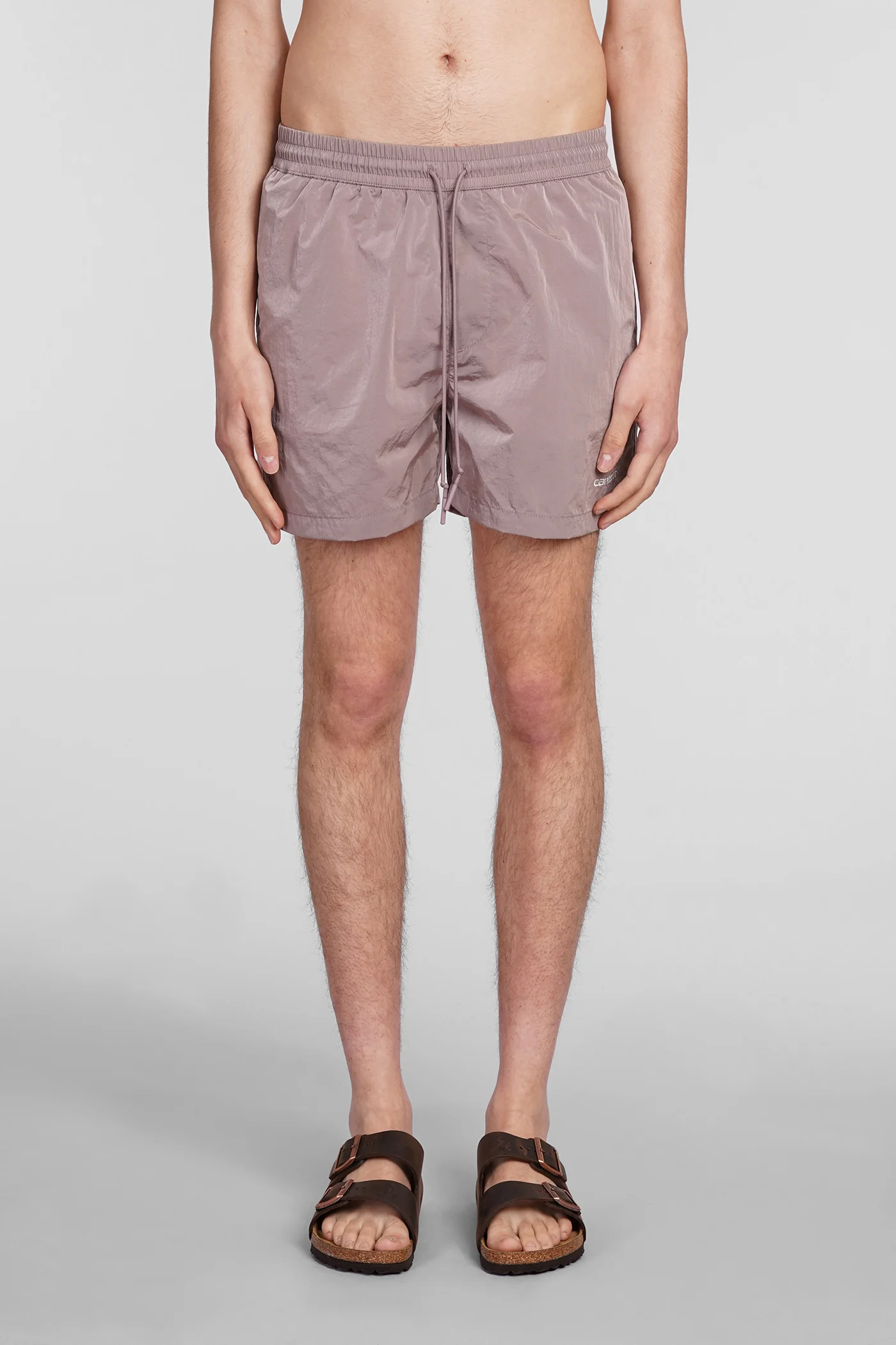 Beachwear in rose-pink polyamide