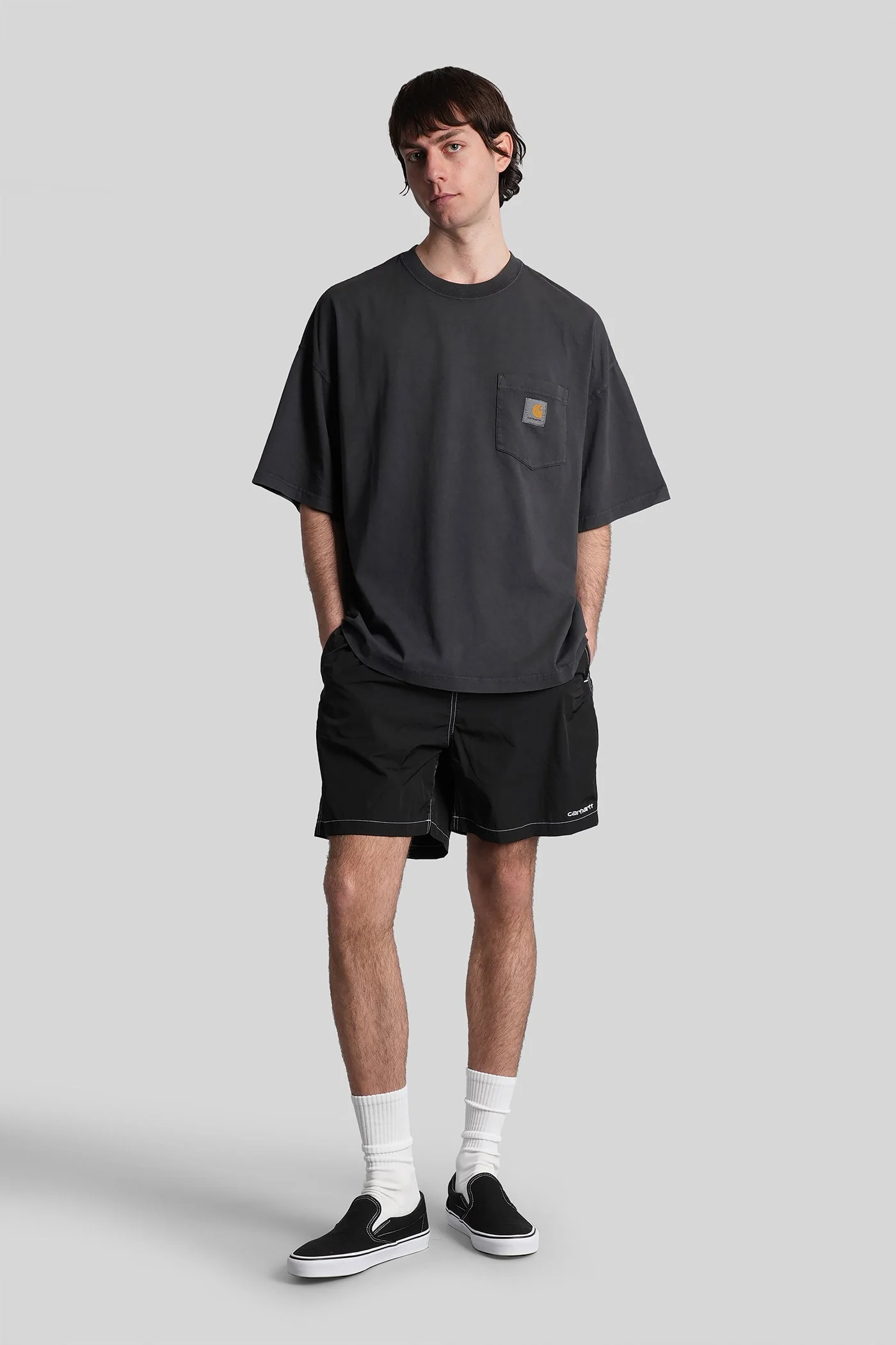 Canby swim trunks Beachwear in black nylon - Image 2