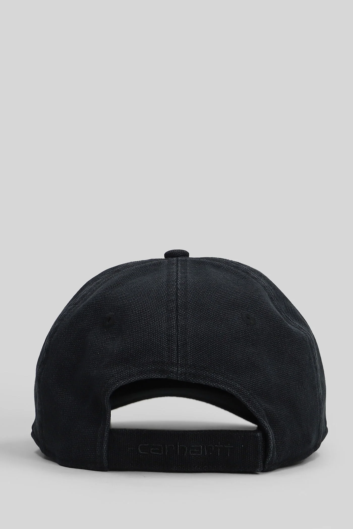 Canvas cap Hats in black cotton - Image 3