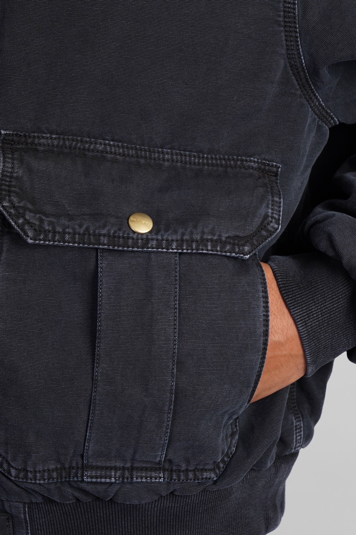 Casual jacket in black cotton - Image 5