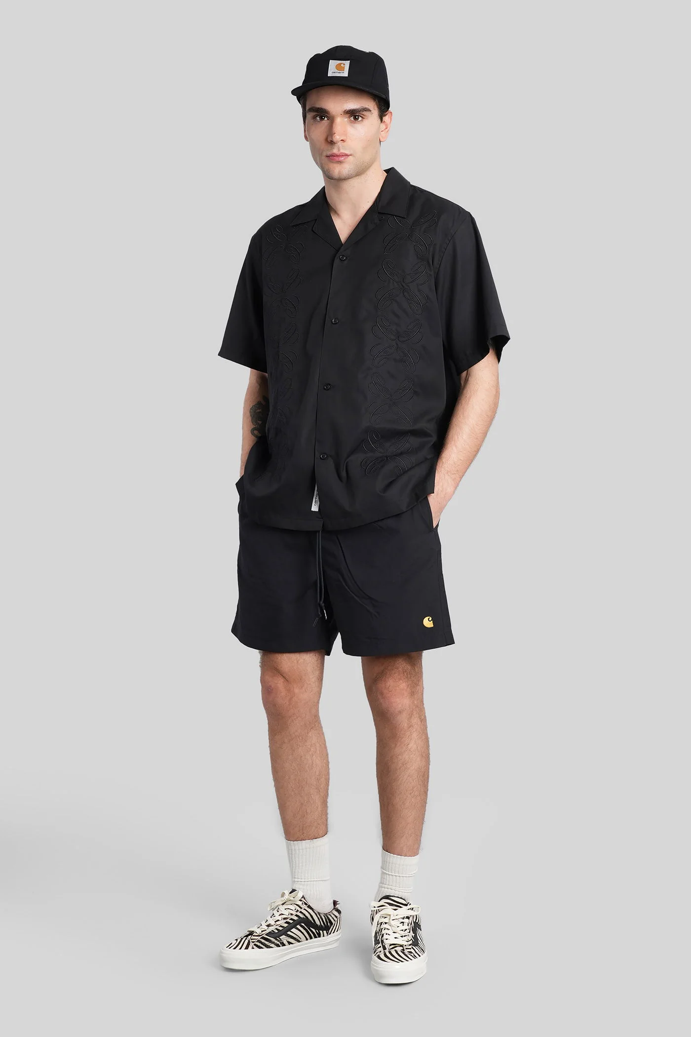 Chase swim trunks Beachwear in black polyester - Image 2