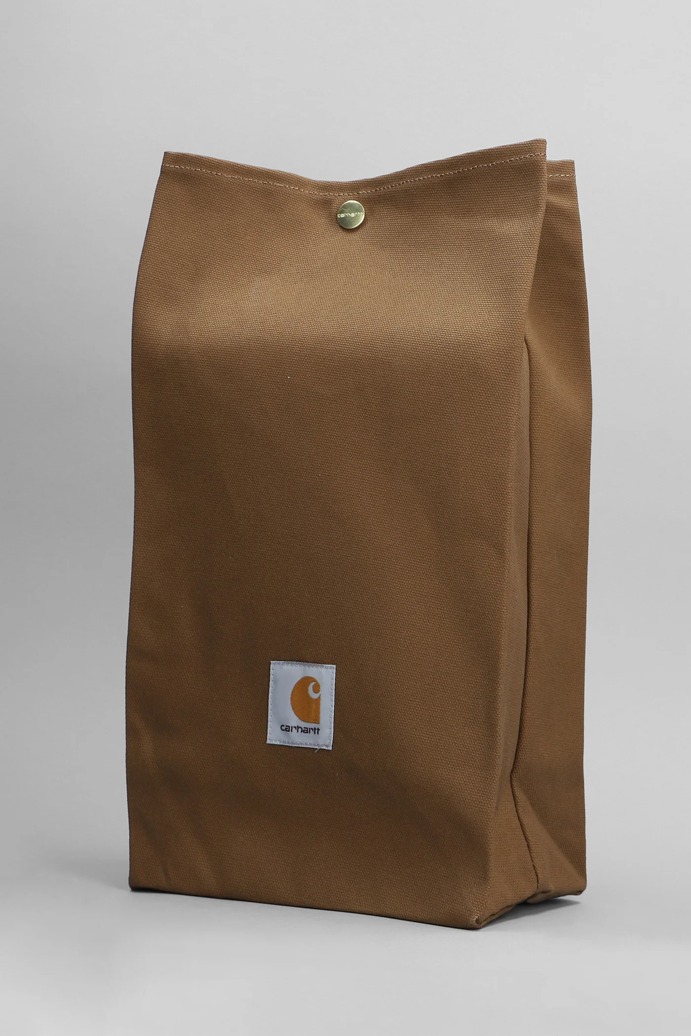 Clutch in brown cotton - Image 2