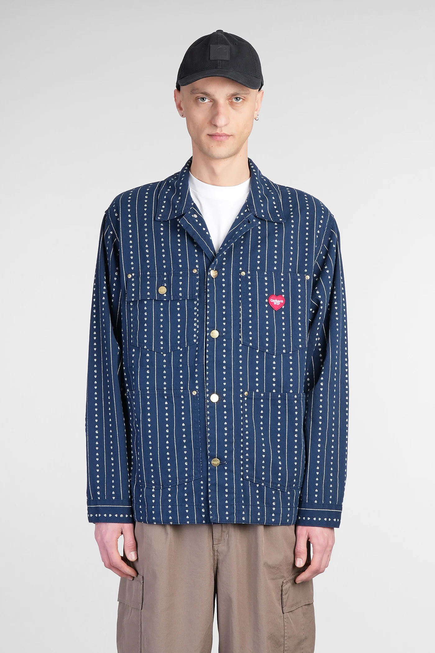 Drewe Chore Casual jacket in blue cotton - Image 31