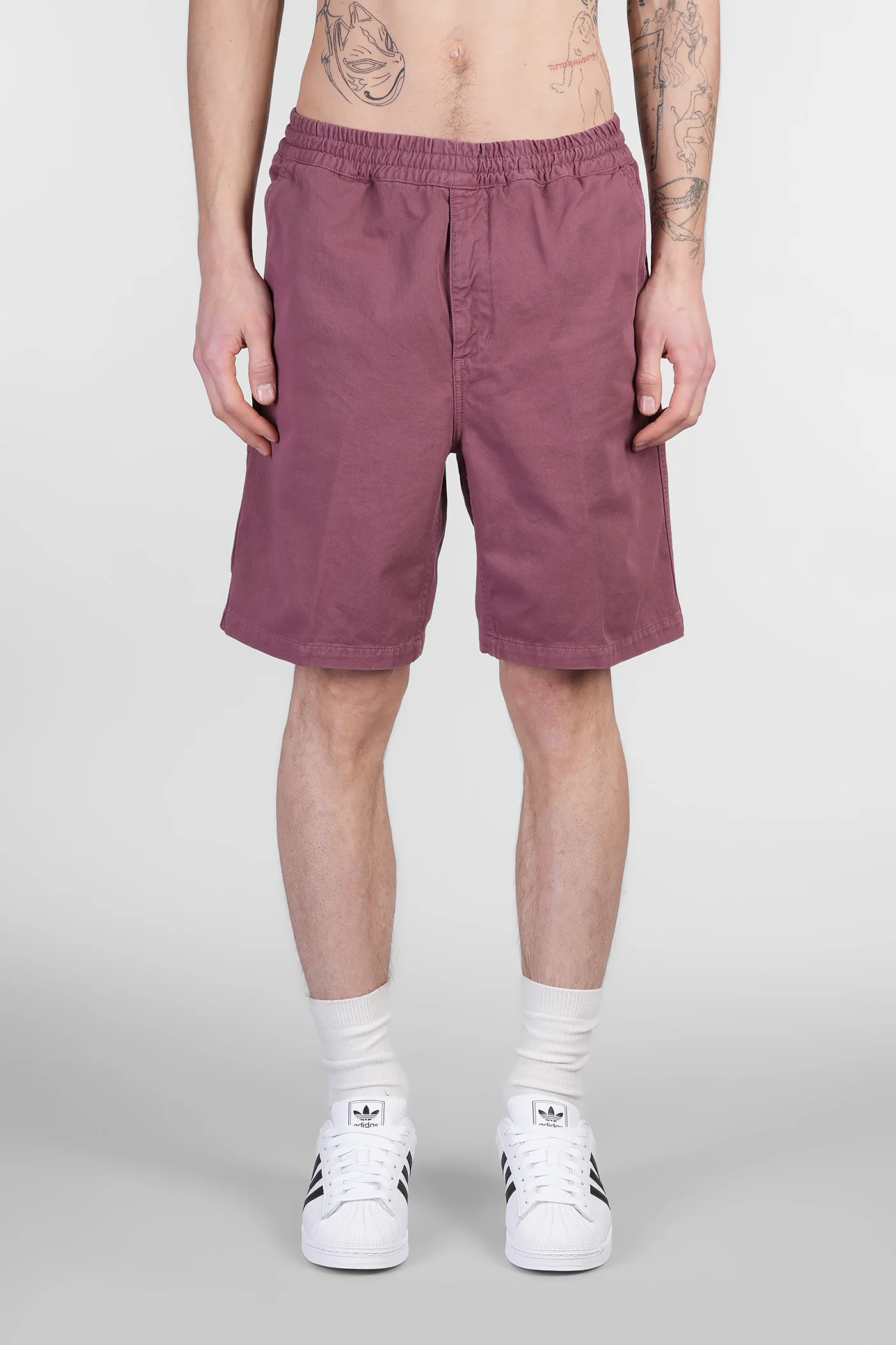 Flint Short Shorts in bordeaux cotton