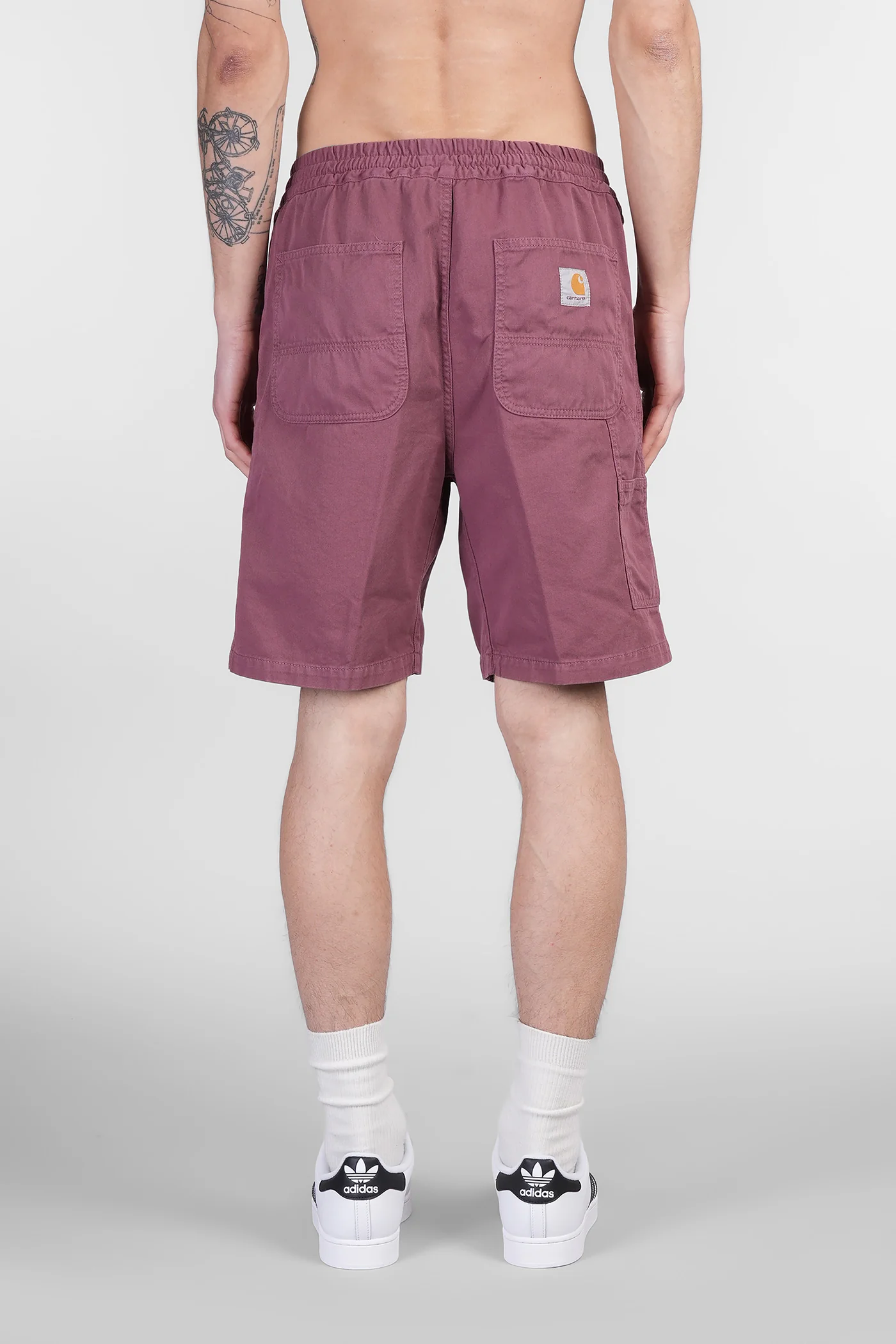 Flint Short Shorts in bordeaux cotton - Image 3