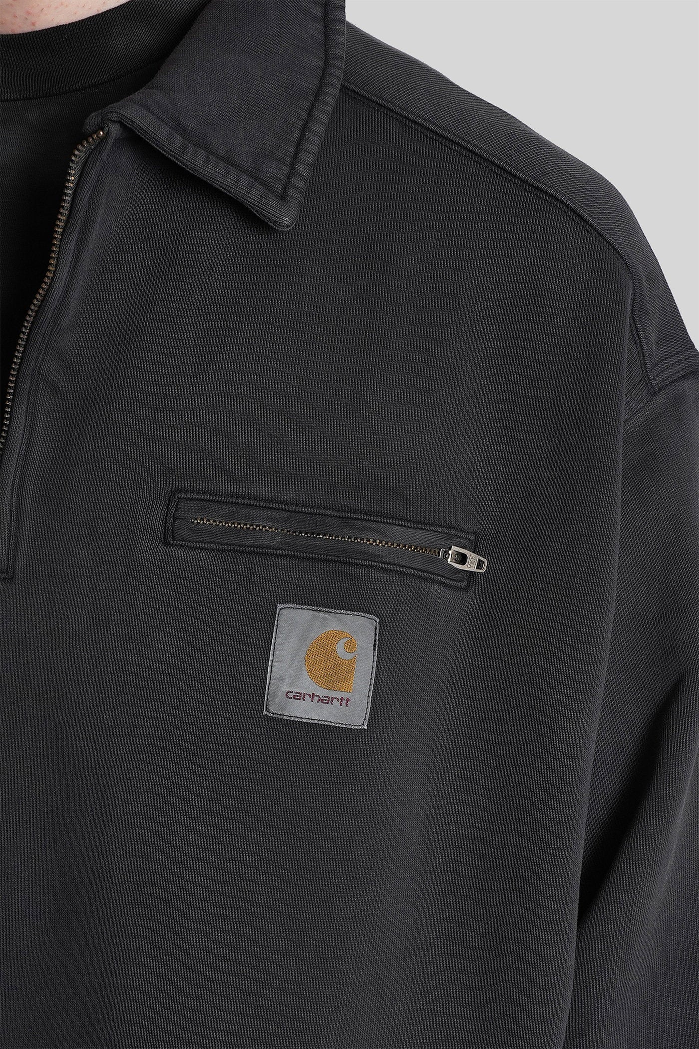 Half zip detroit Sweatshirt in grey cotton - Image 5