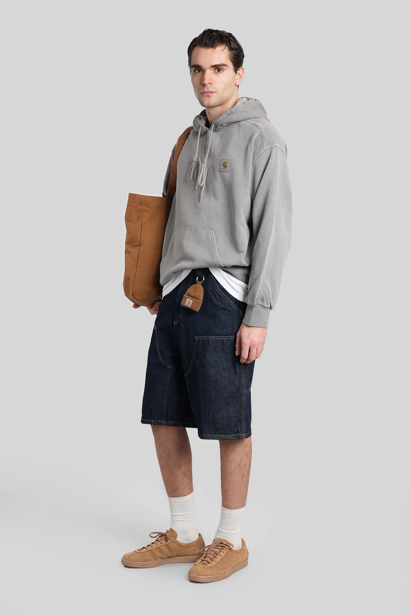 Hooded nelson sweat Sweatshirt in grey cotton - Image 2
