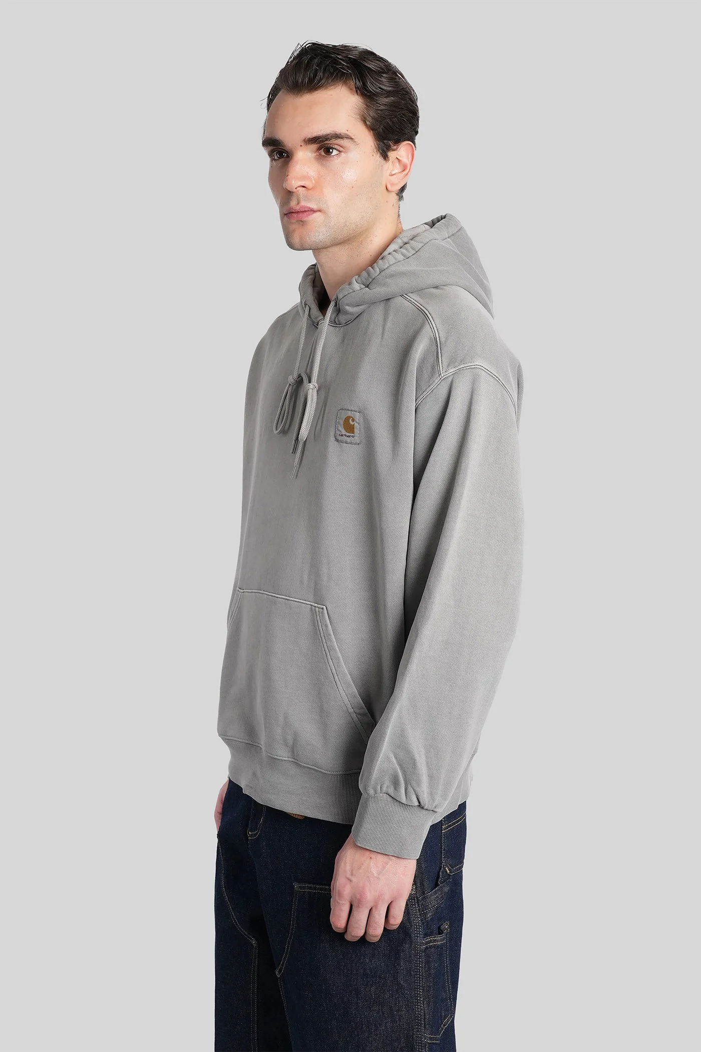 Hooded nelson sweat Sweatshirt in grey cotton - Image 4