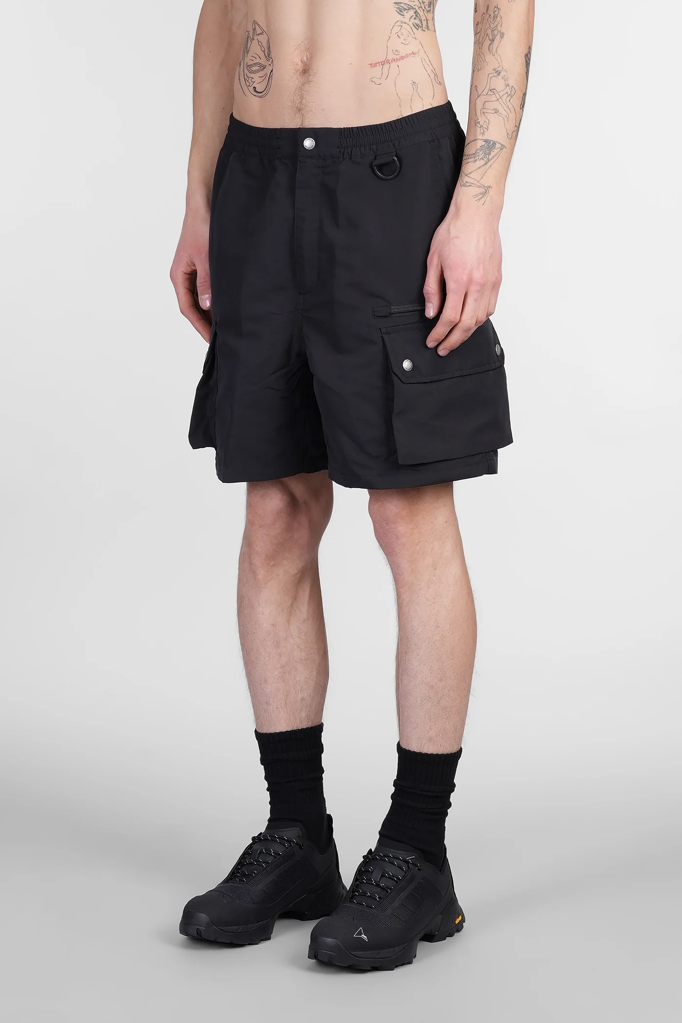 Irwin Short Shorts in black nylon - Image 4