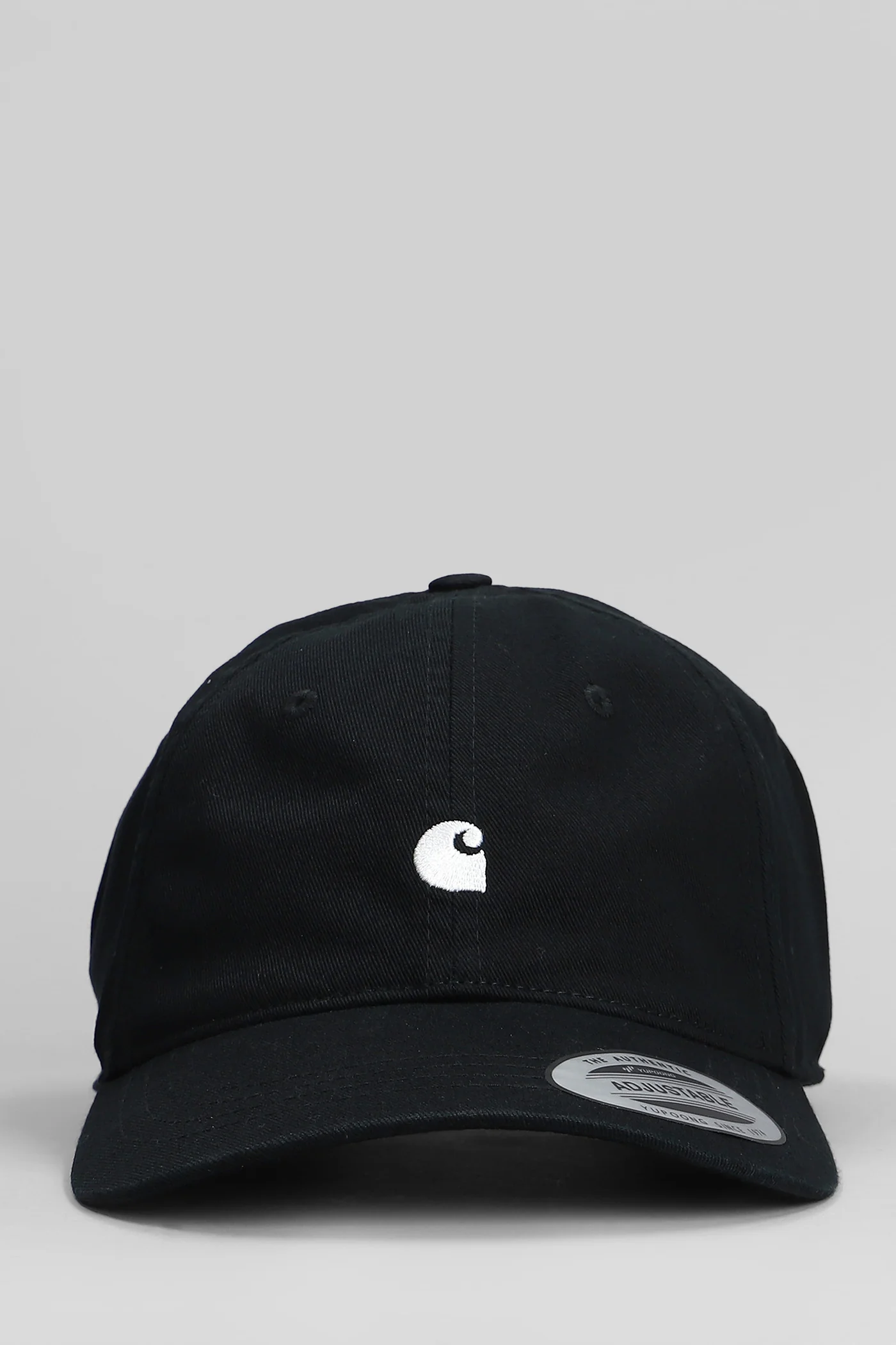 Madison Logo Cap Hats in black cotton