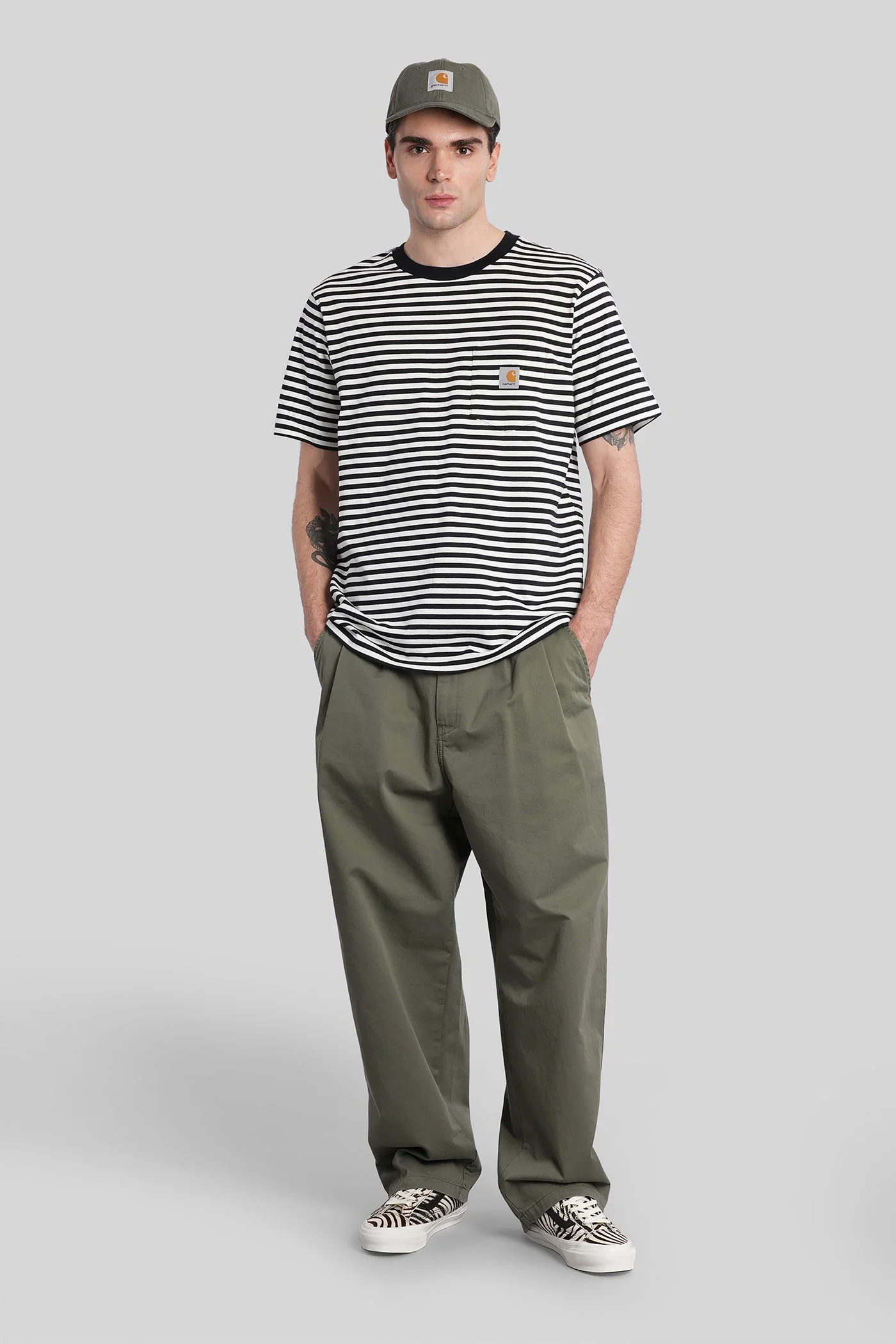 Marv pant Pants in green cotton - Image 2