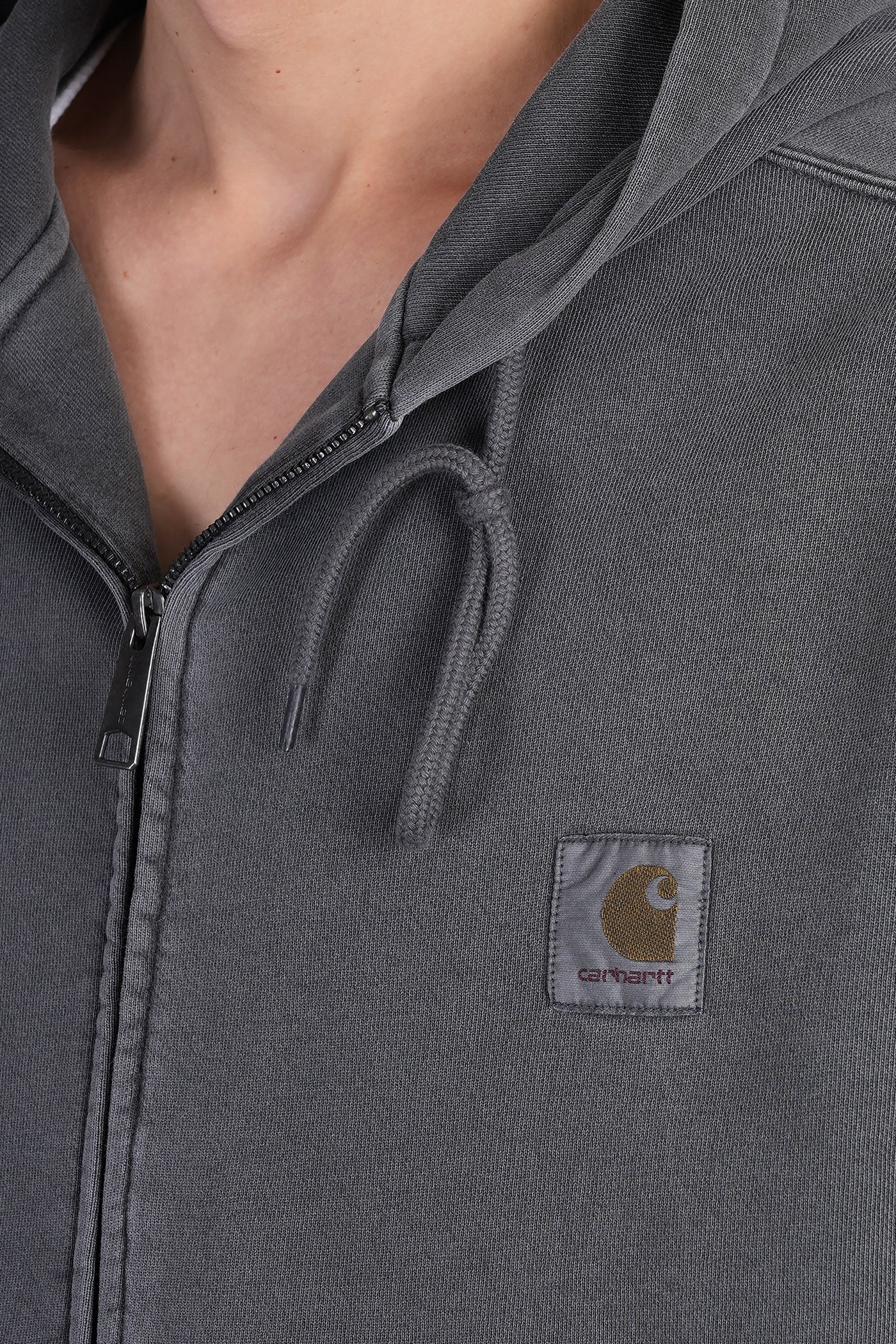 Nelson Jacket Sweatshirt in grey cotton - Image 5