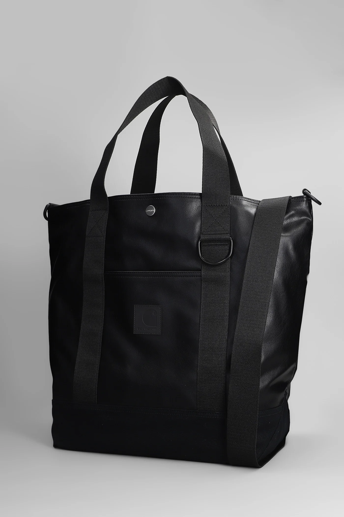 Norwich Tote Shoulder bag in black faux leather - Image 2