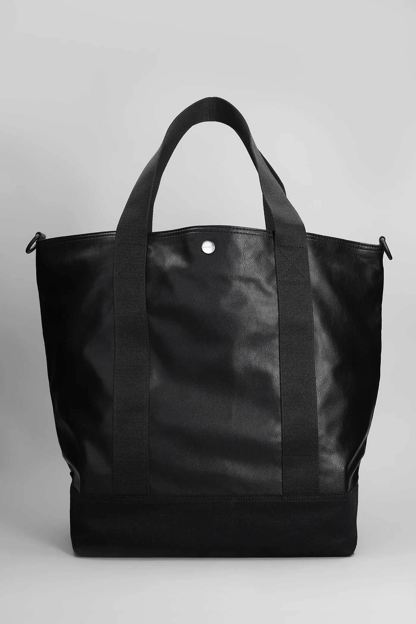 Norwich Tote Shoulder bag in black faux leather - Image 3
