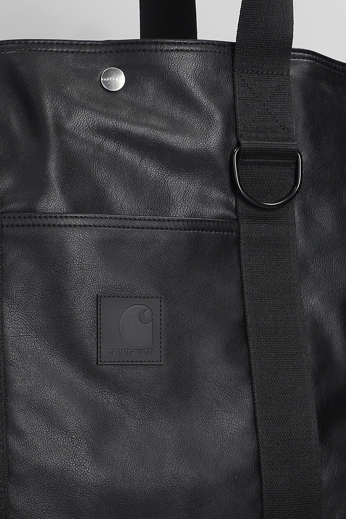 Norwich Tote Shoulder bag in black faux leather - Image 4