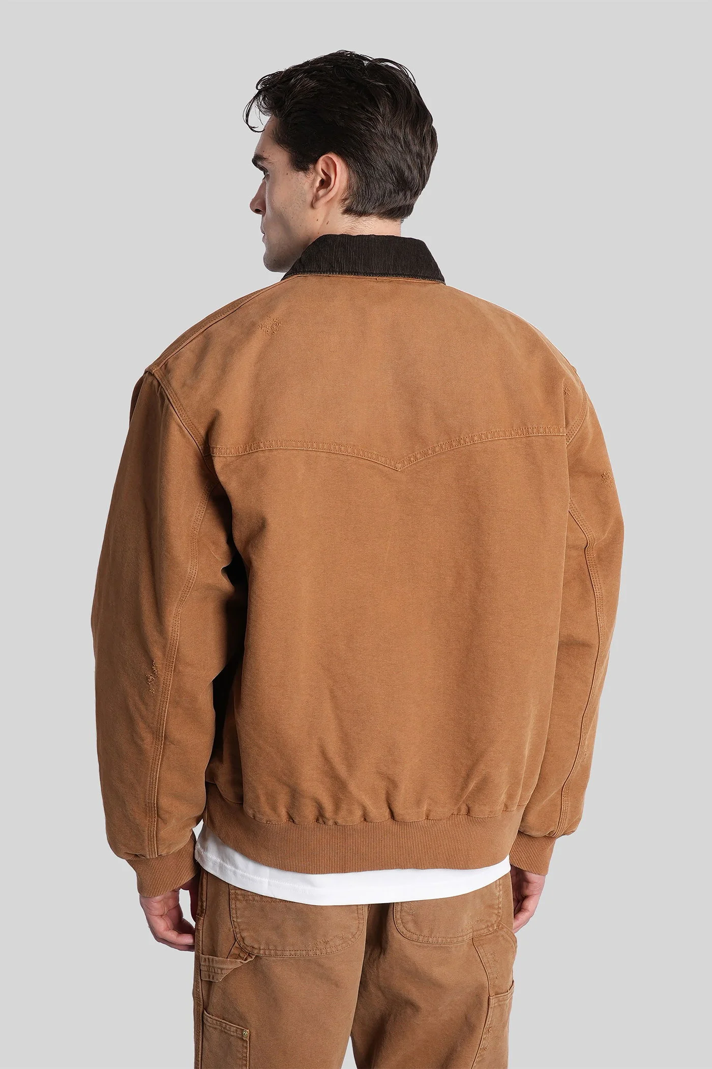Og santa fe jacket Bomber Jacket in Camel cotton - Image 3