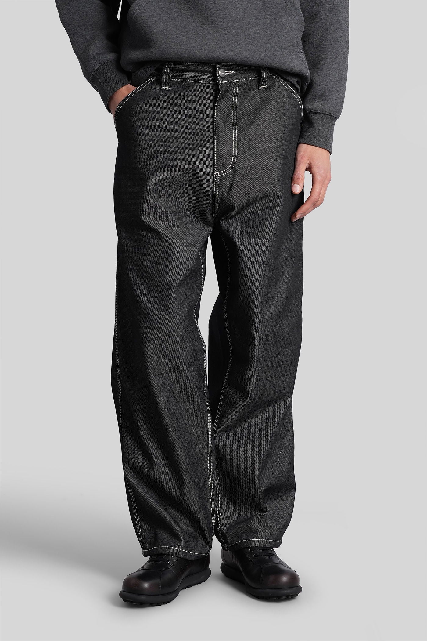 Og single knee pant Jeans in black denim