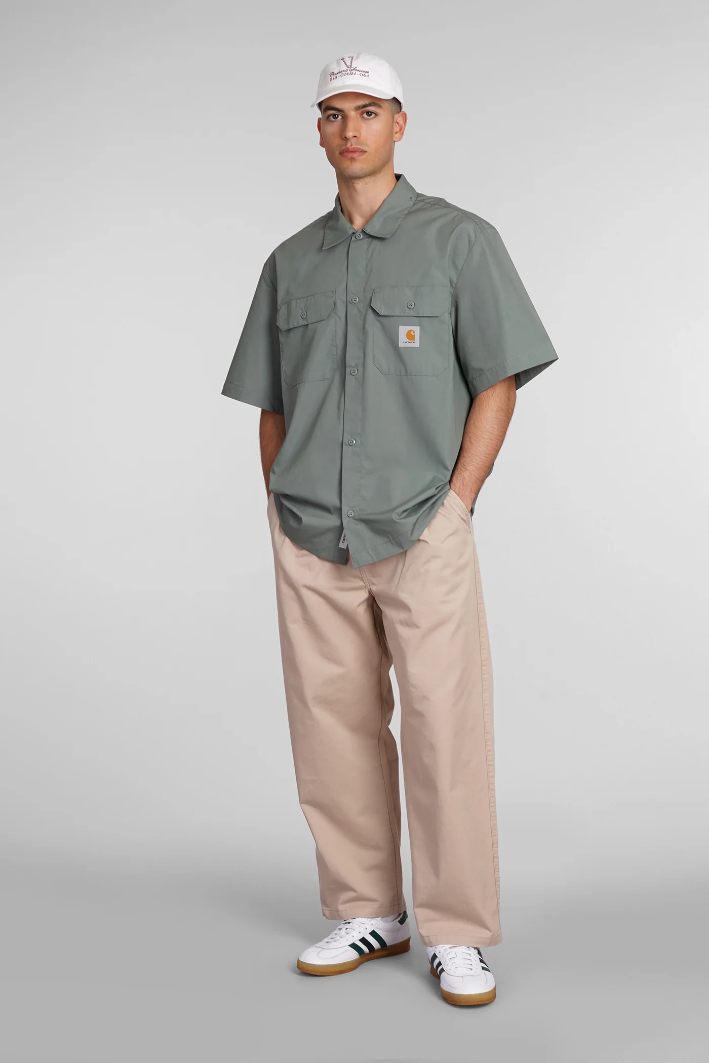 Pants in beige cotton - Image 2
