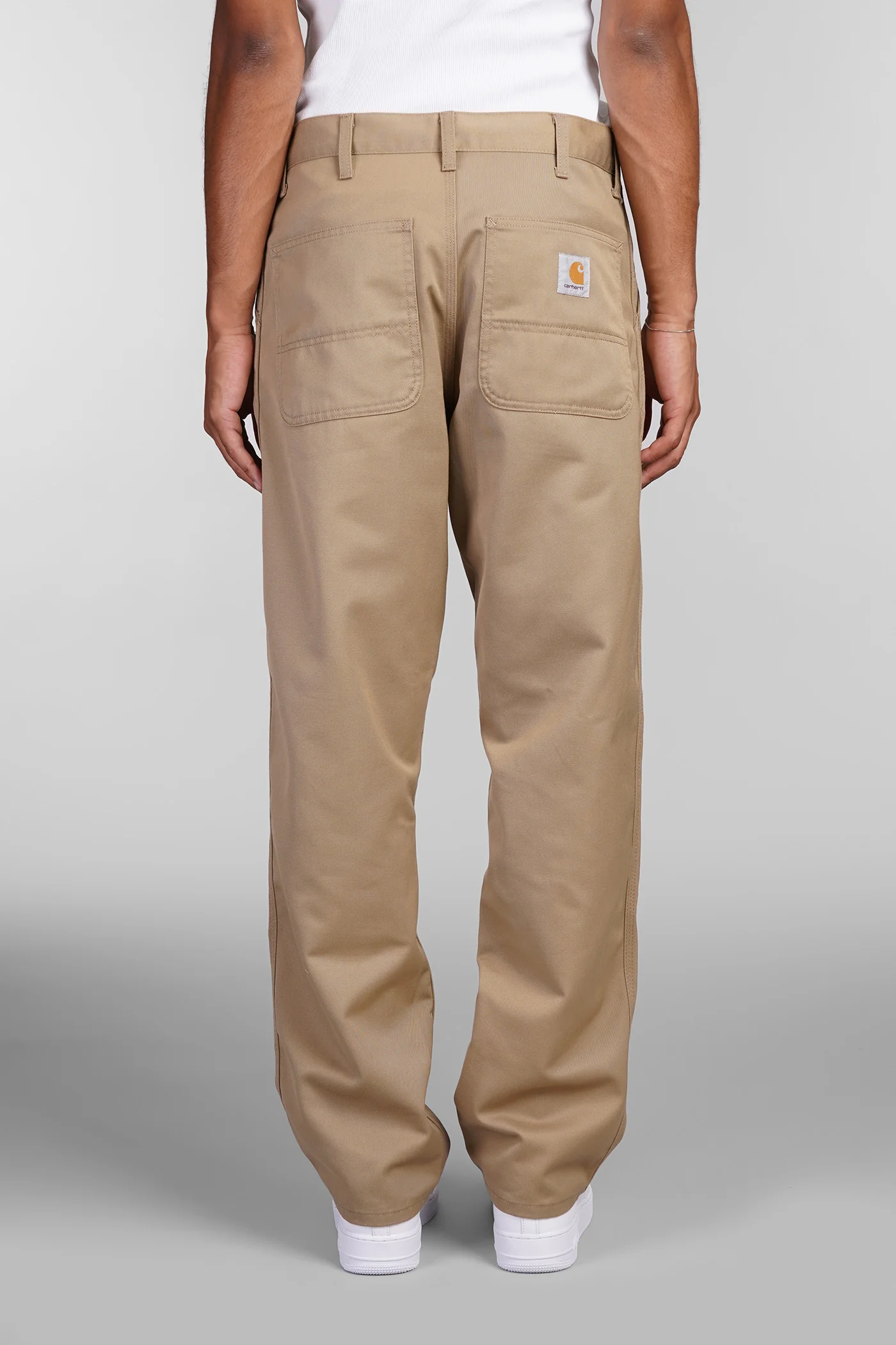 Pants in beige polyester - Image 3