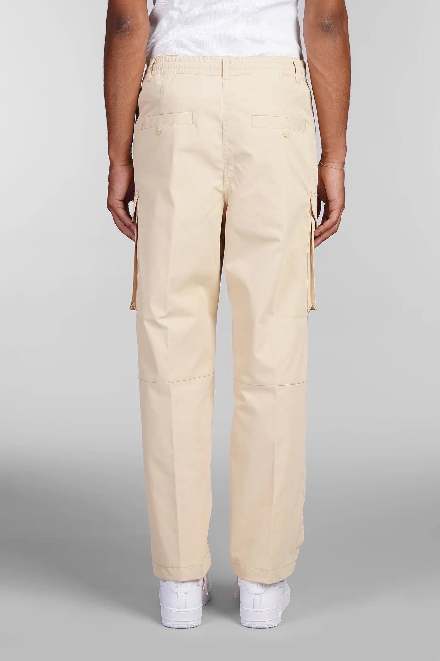 Pants in beige polyester - Image 3