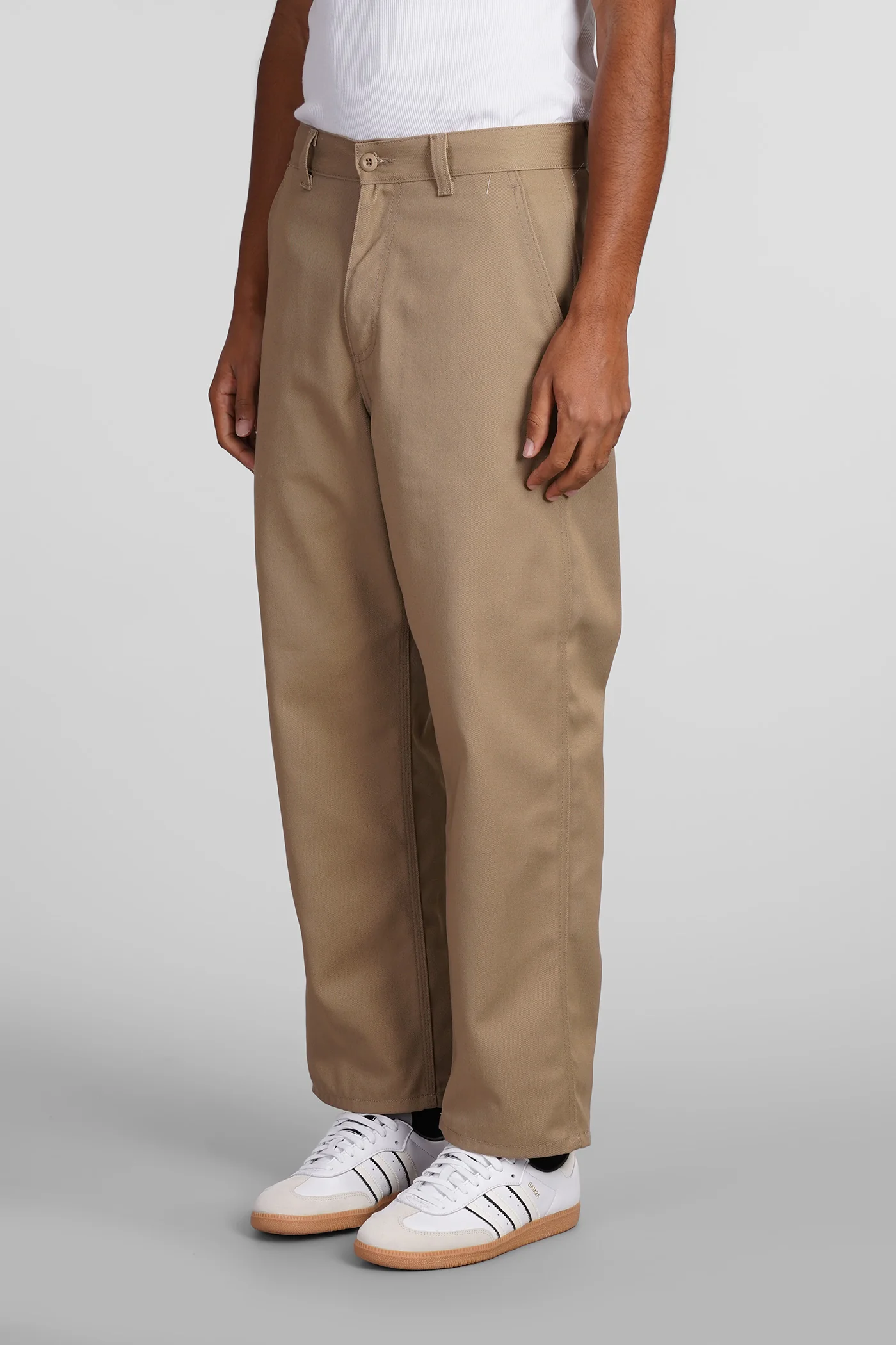 Pants in beige polyester - Image 4