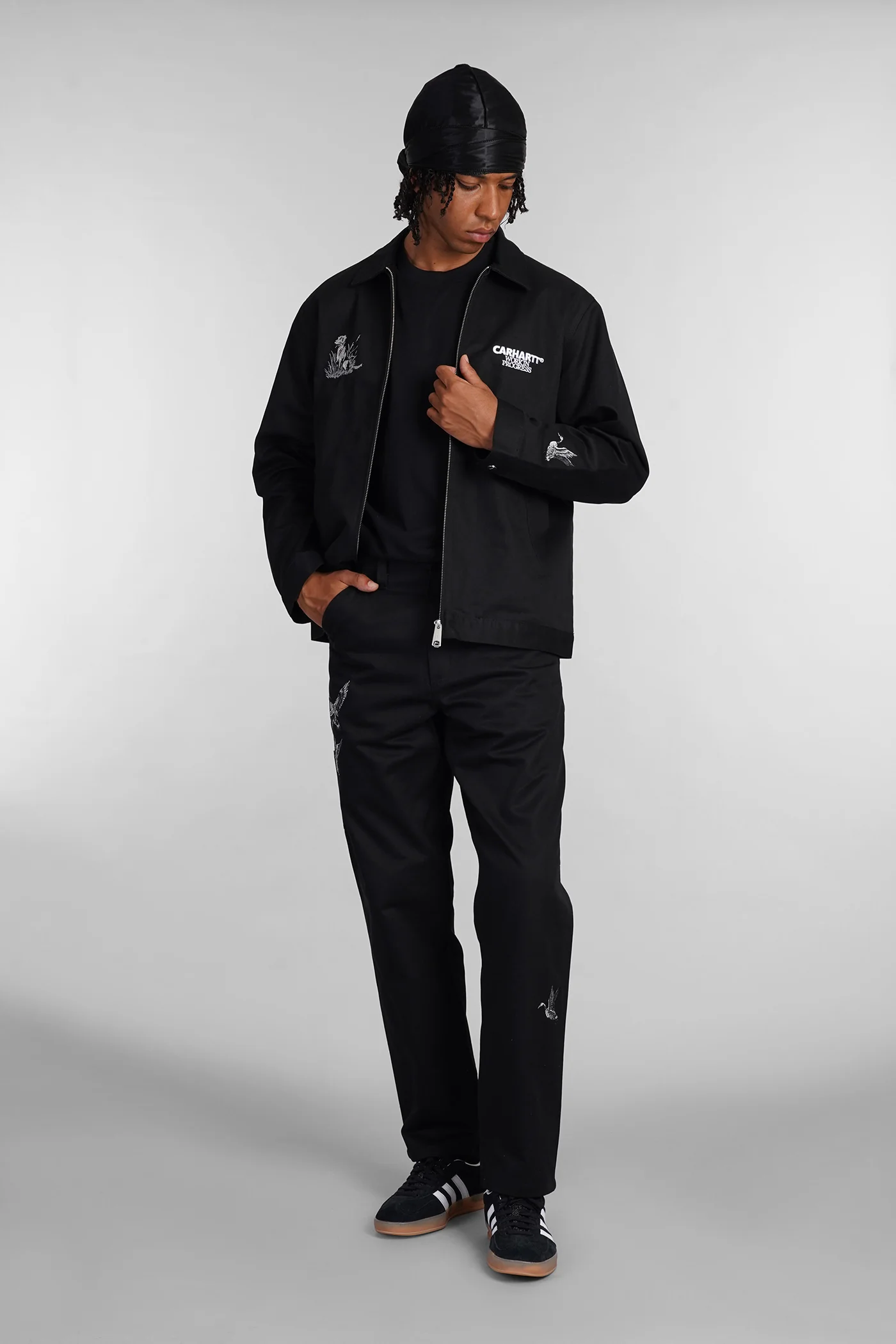 Pants in black cotton - Image 2