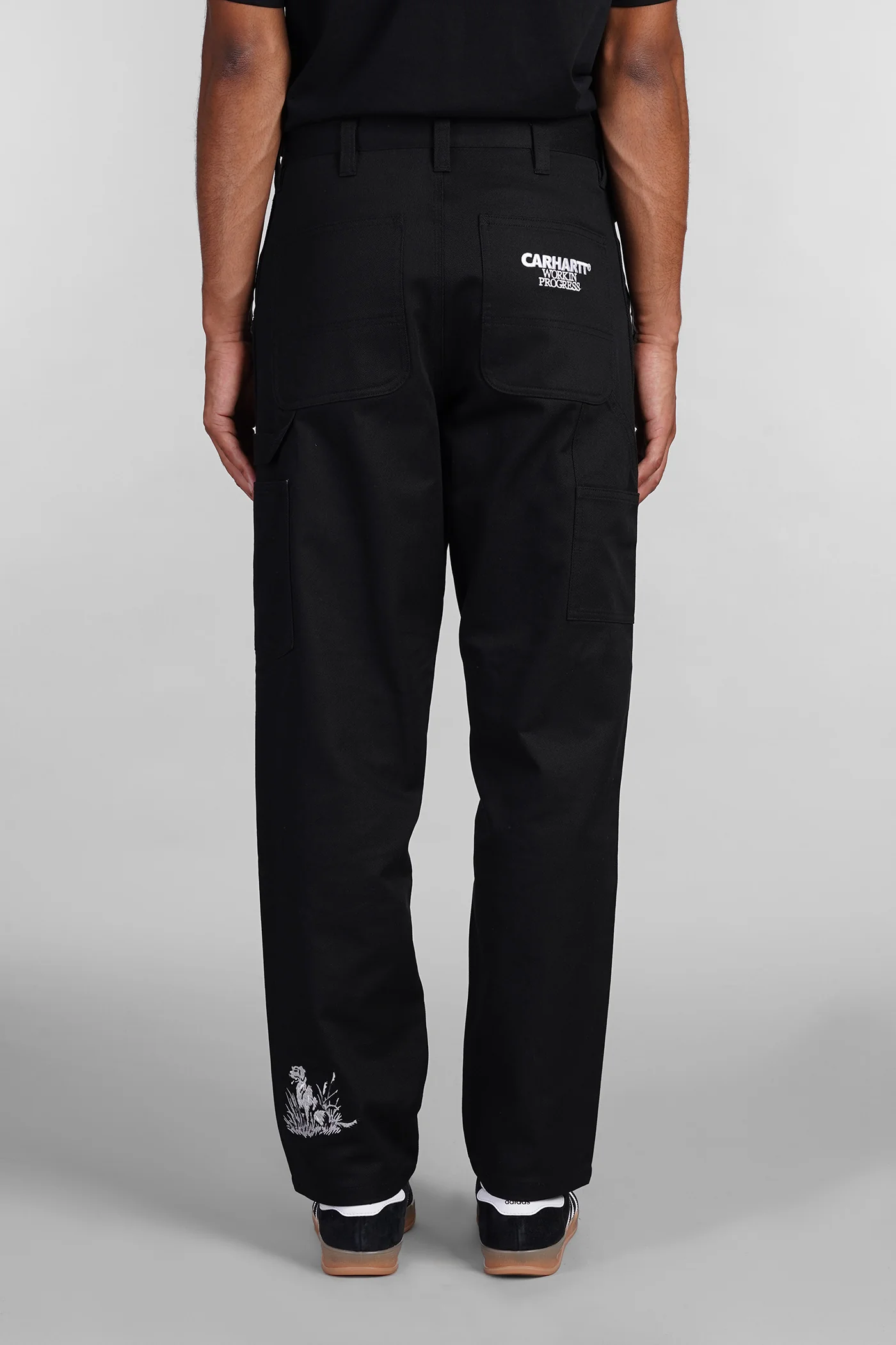 Pants in black cotton - Image 3