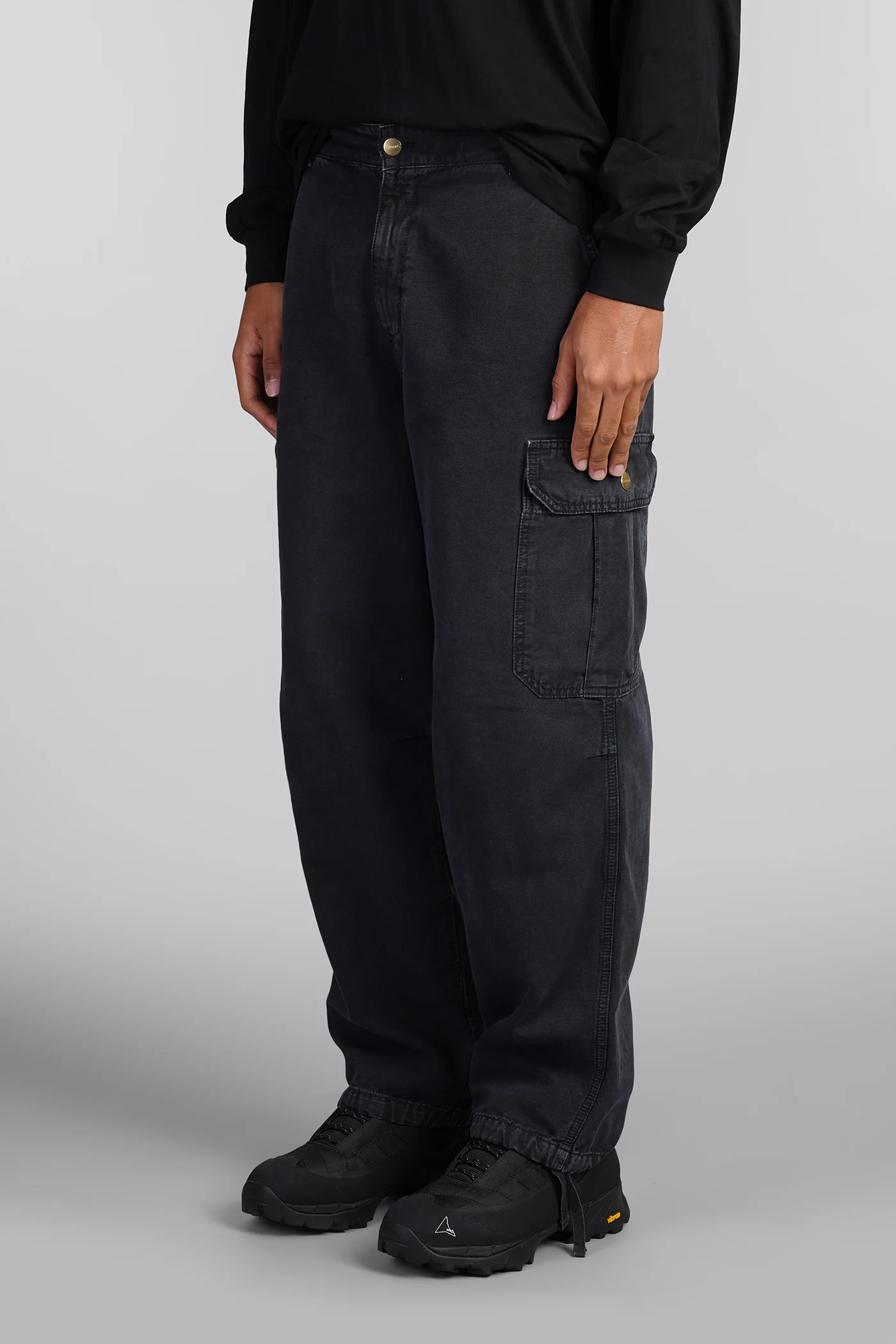 Pants in black cotton - Image 4