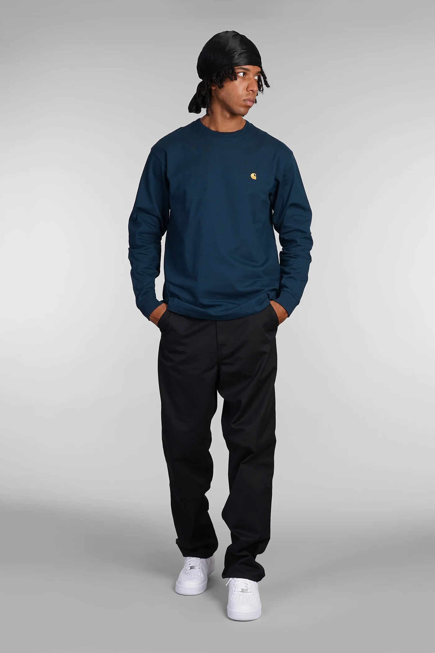 Pants in black polyester - Image 2