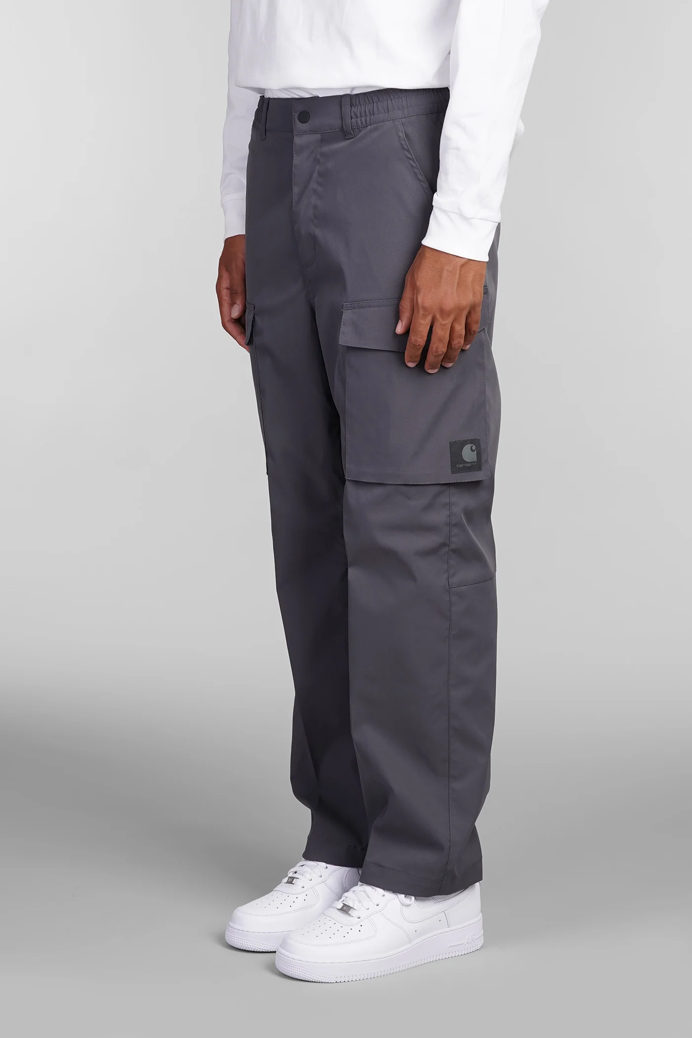 Pants in grey polyester - Image 4