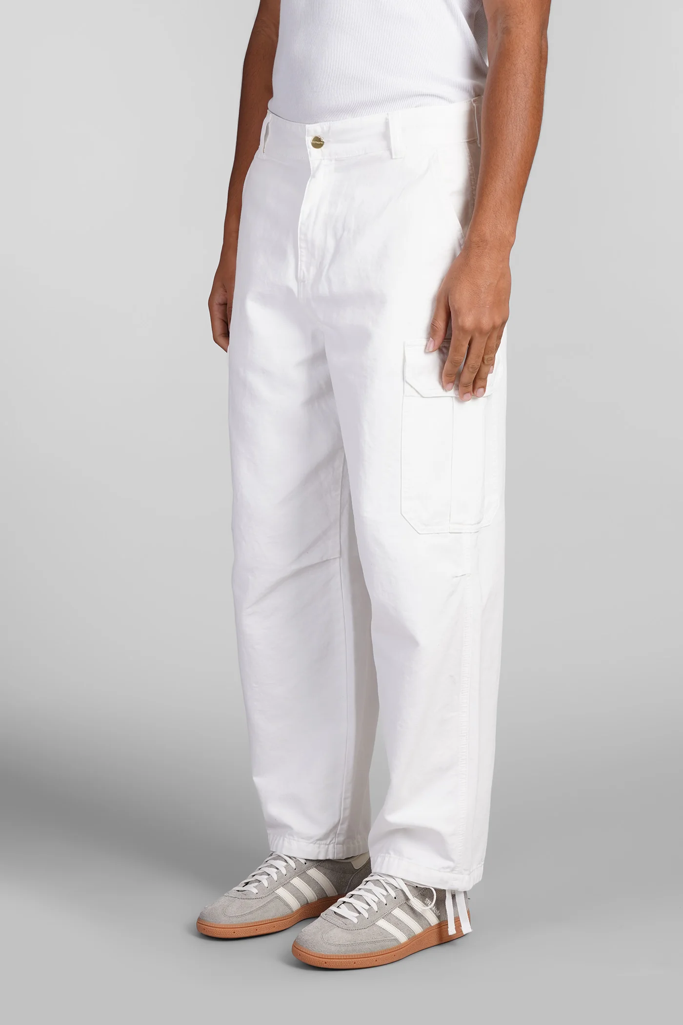Pants in white cotton - Image 4